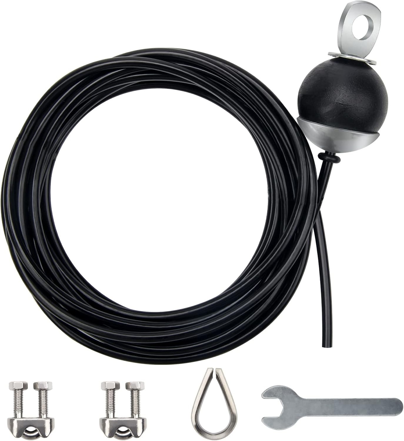 Cable 196Inch Adjustable Home Gym Cable Pulley System Replacement Fitness Cable