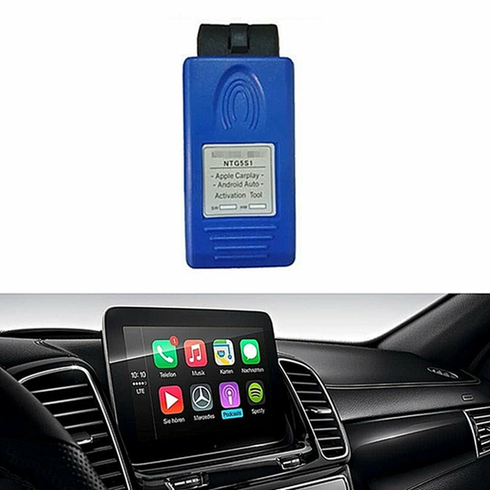 For Mercedes NTG5.1 OBD2 Plug & Play Carplay Android Auto Activation Tool Car
