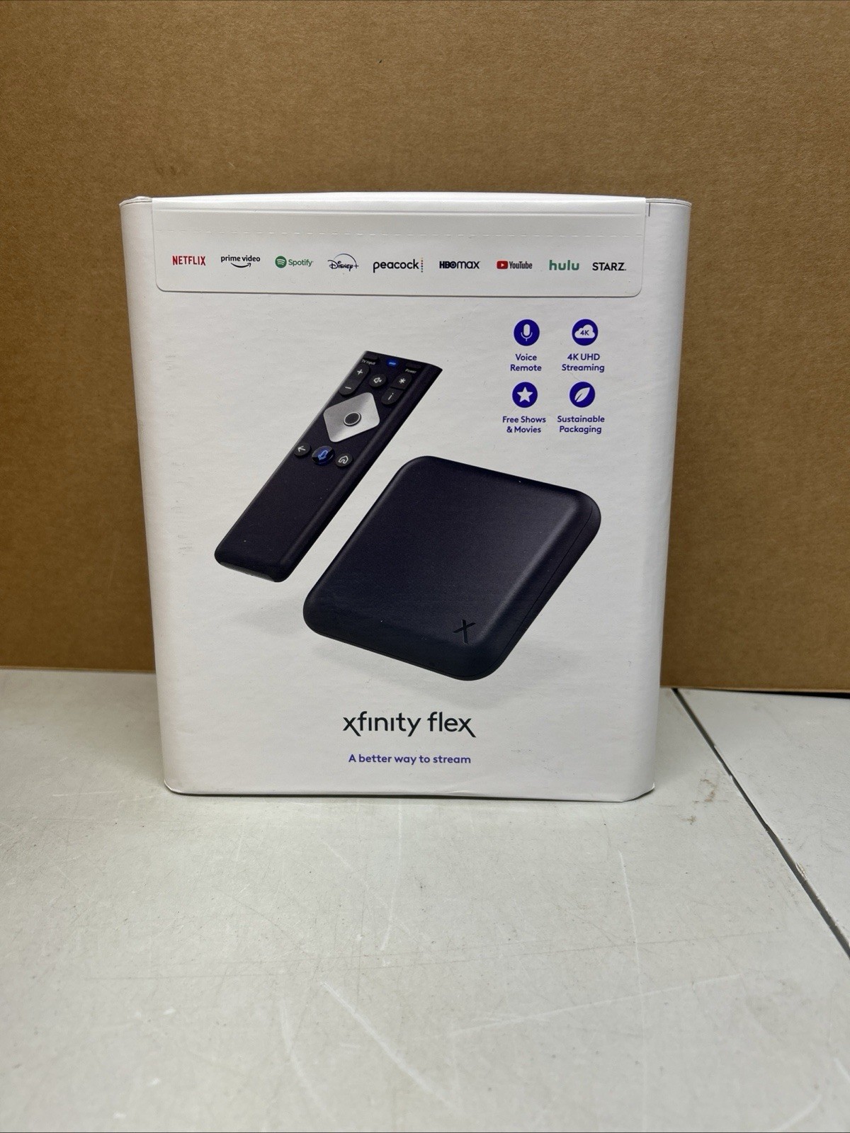NEW SEALED BOX Xfinity Flex 4K Ultra HD Streaming TV Box with Voice Remote