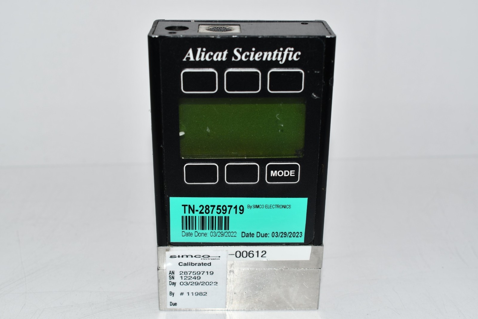 Alicat Scientific P-250PSIG-D Pressure Controller Digital Mass Flow Controller