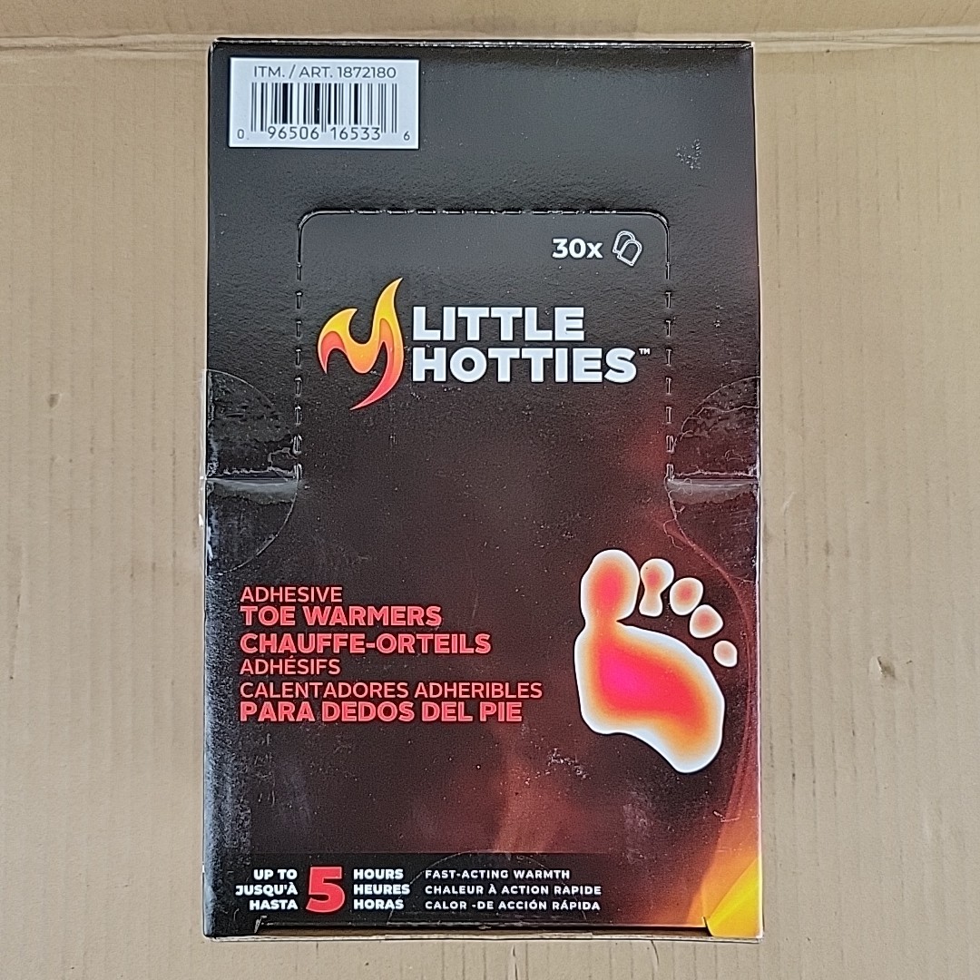 Little Hotties Adhesive Toe Warmers Pack Of 30 Pairs Individually Wrapped