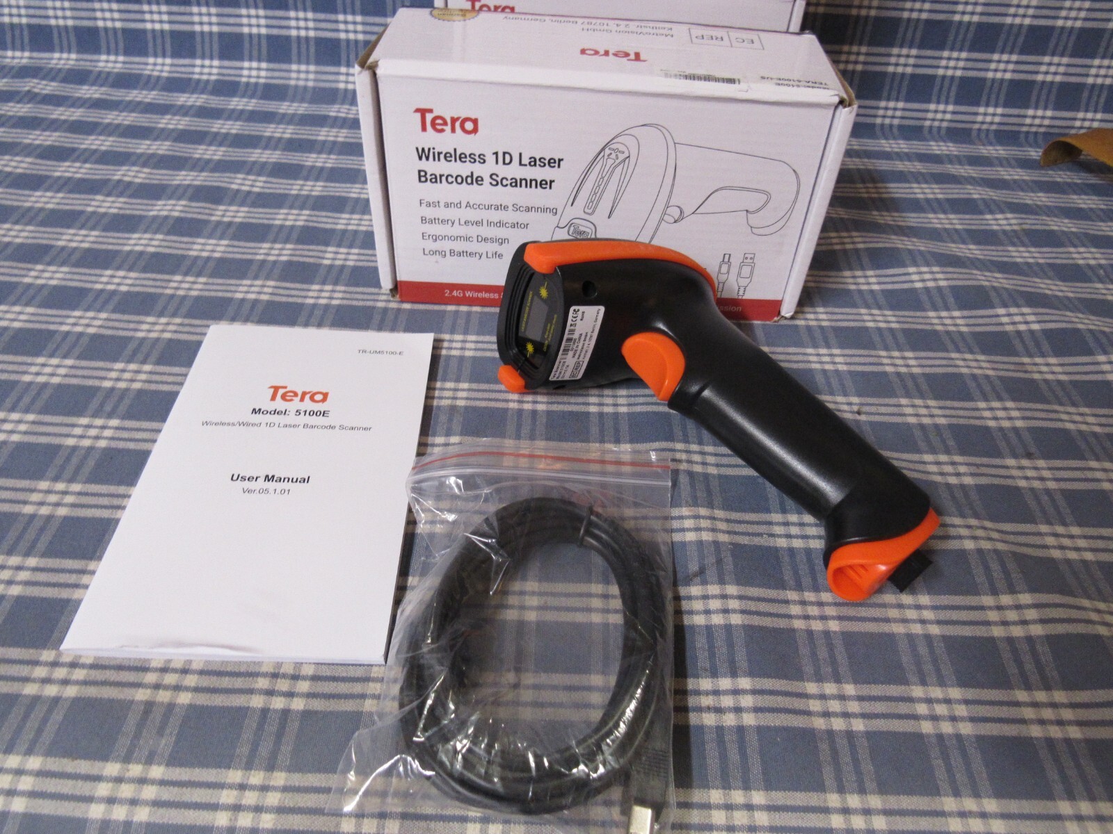 Tera Barcode Scanners 5100E-US & D5100US04 (Lot of 3 Open Box) FREE SHIPPING.