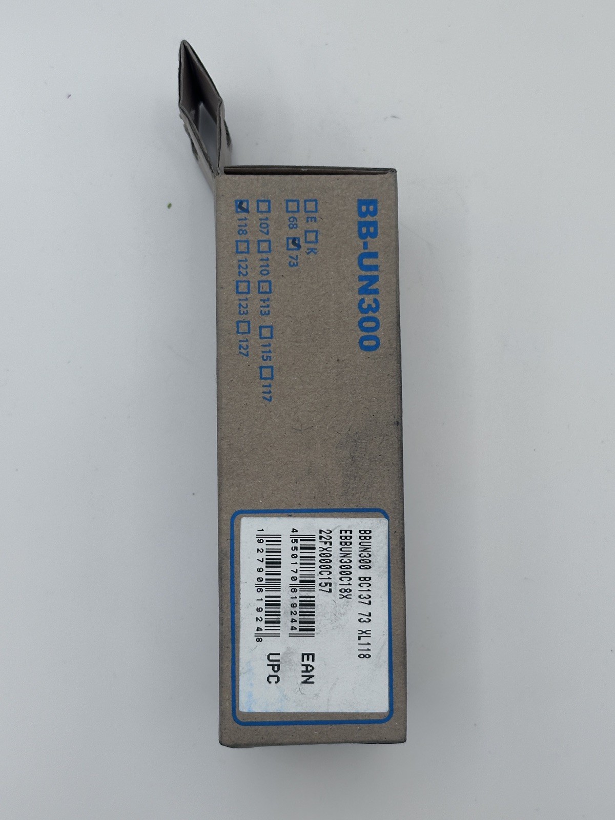 Shimano BB-UN300 Bottom Bracket 73x118mm BSA English Square Taper EBBUN300C18X