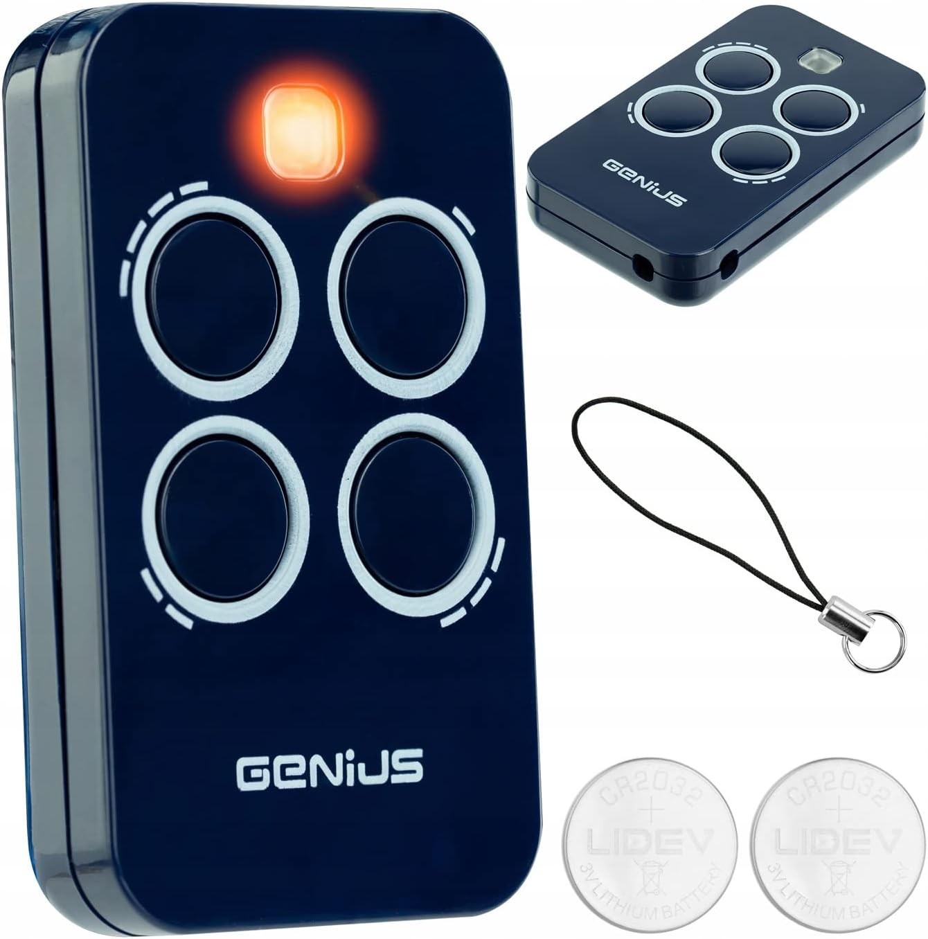 Genius Echo TX4 RC 433 MHz Remote Control Transmitter Garage Door Opener Blue