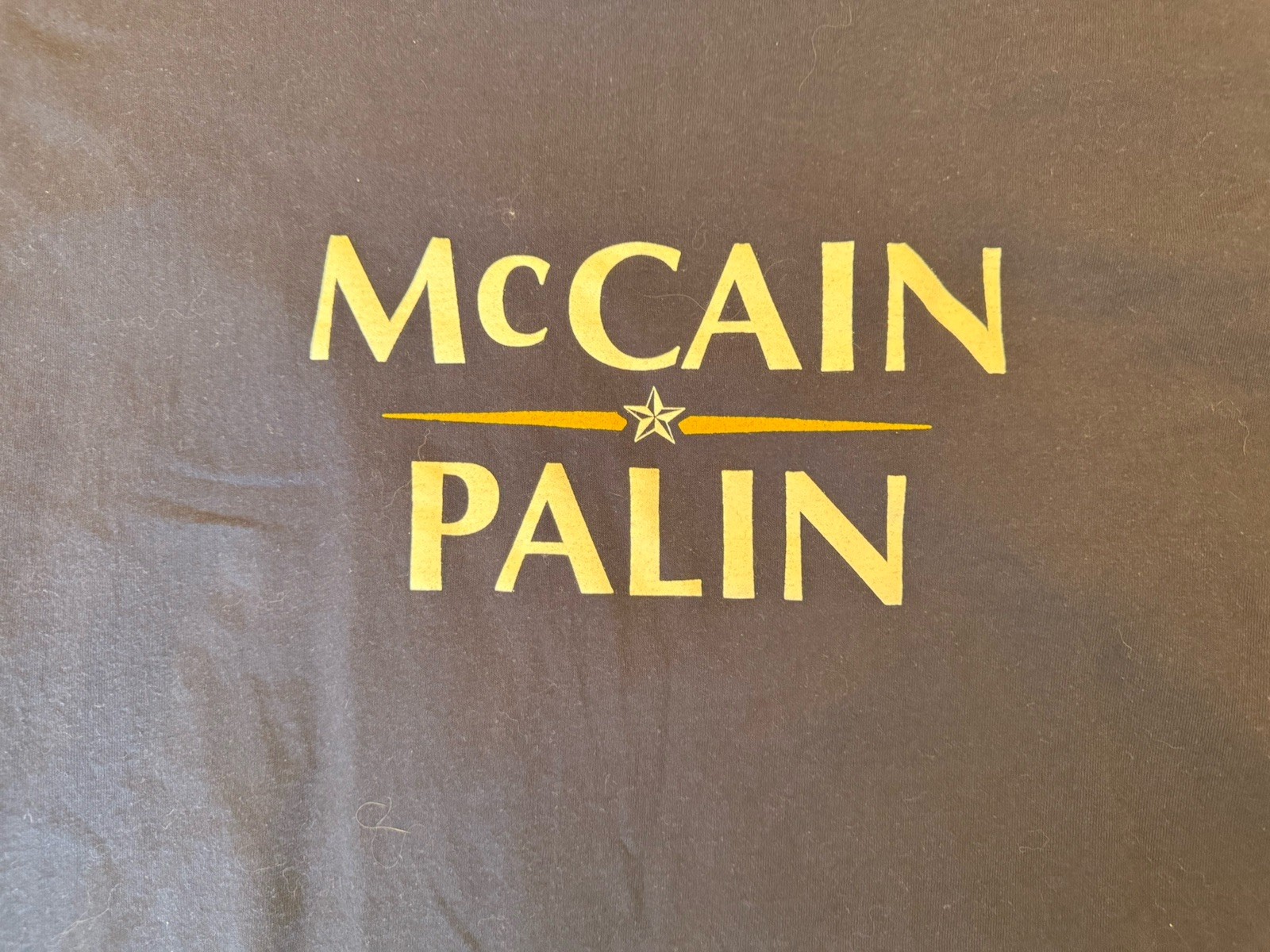 VTG 2008 Presidential Campaign McCain Palin Tshirt Men 2XL 2008 Navy FOTL (562)