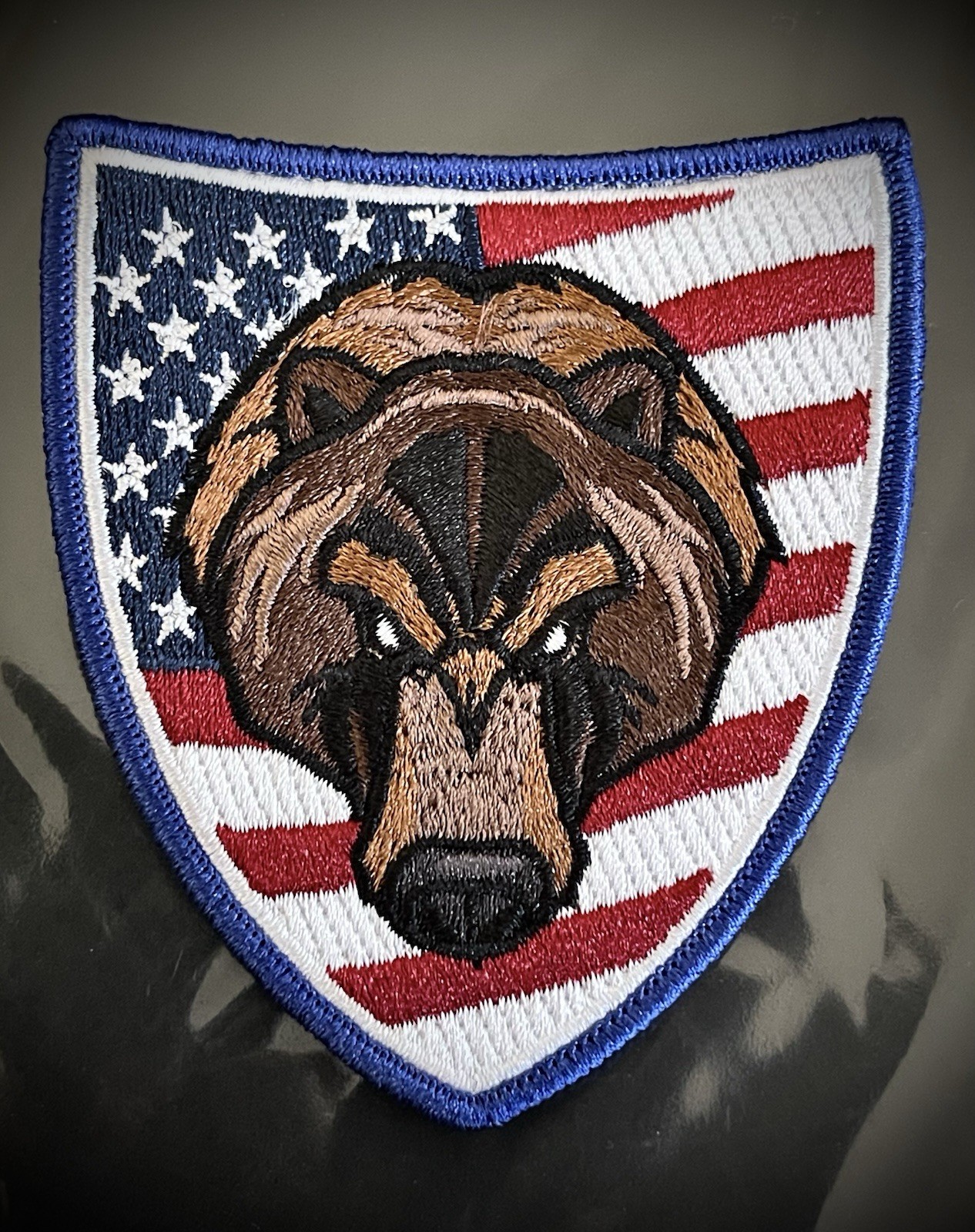 Grizzly Bear Modern Arms Morale Patch, Embroidered