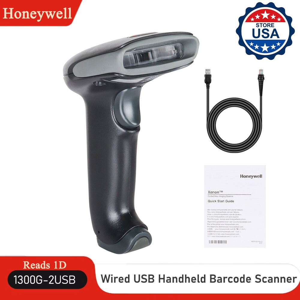 Honeywell Hyperion 1300G-2USB USB Handheld 1D Barcode Scanner Reader Wired