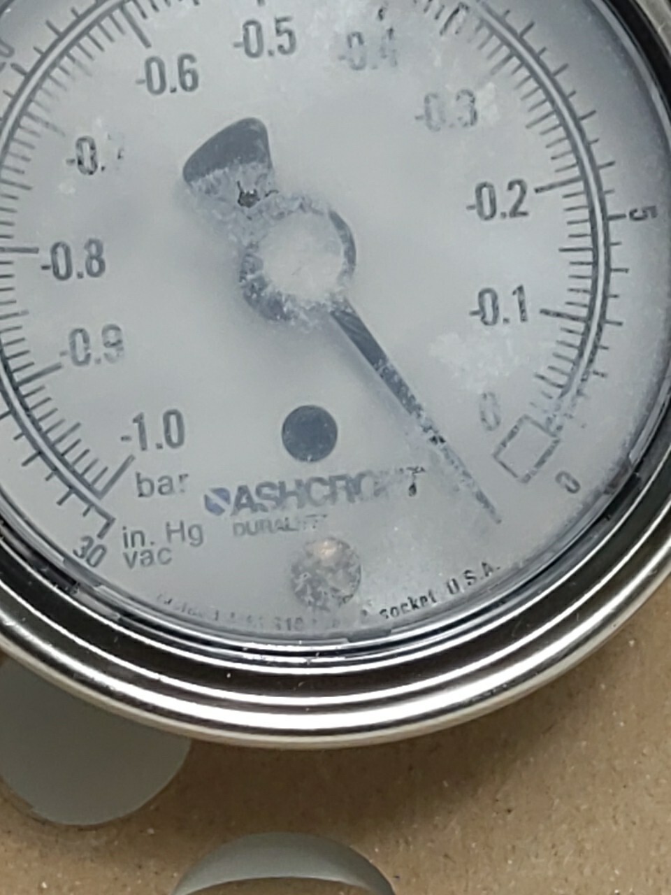 ASHCROFT INS-25-1000-SW-131 VACUUM GAUGE
