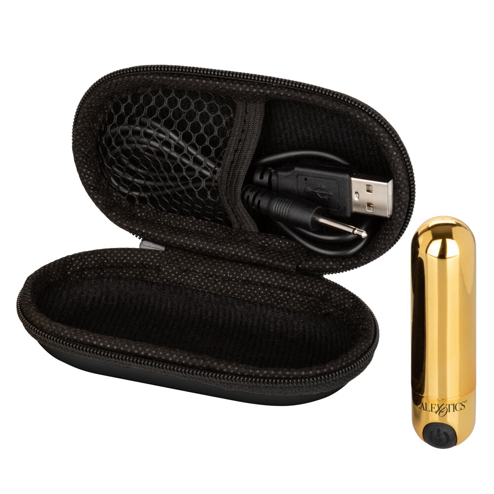 CalExotics Hideaway Bullet Rechargeable Vibrator Vibe Gold