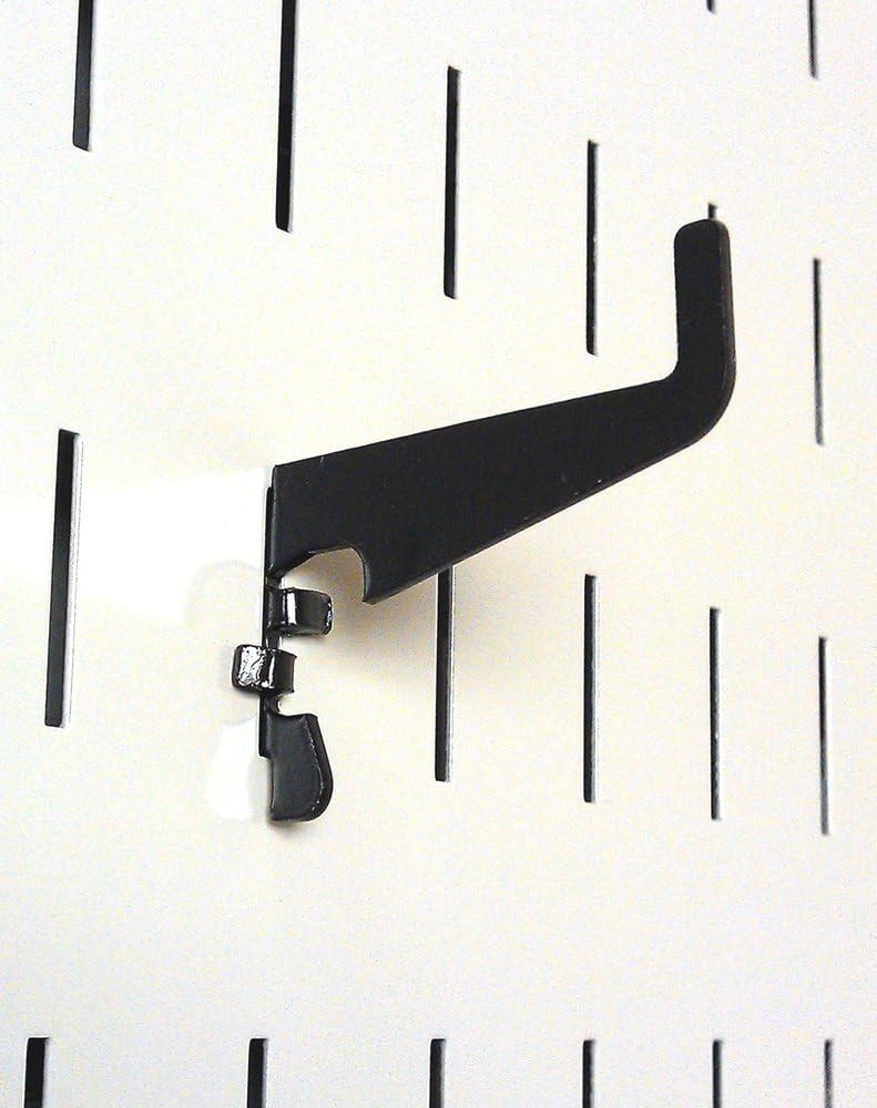 Medium 1-7/8in Hook Pack - Slotted Metal Pegboard Hooks Pegboard and Slotted ...
