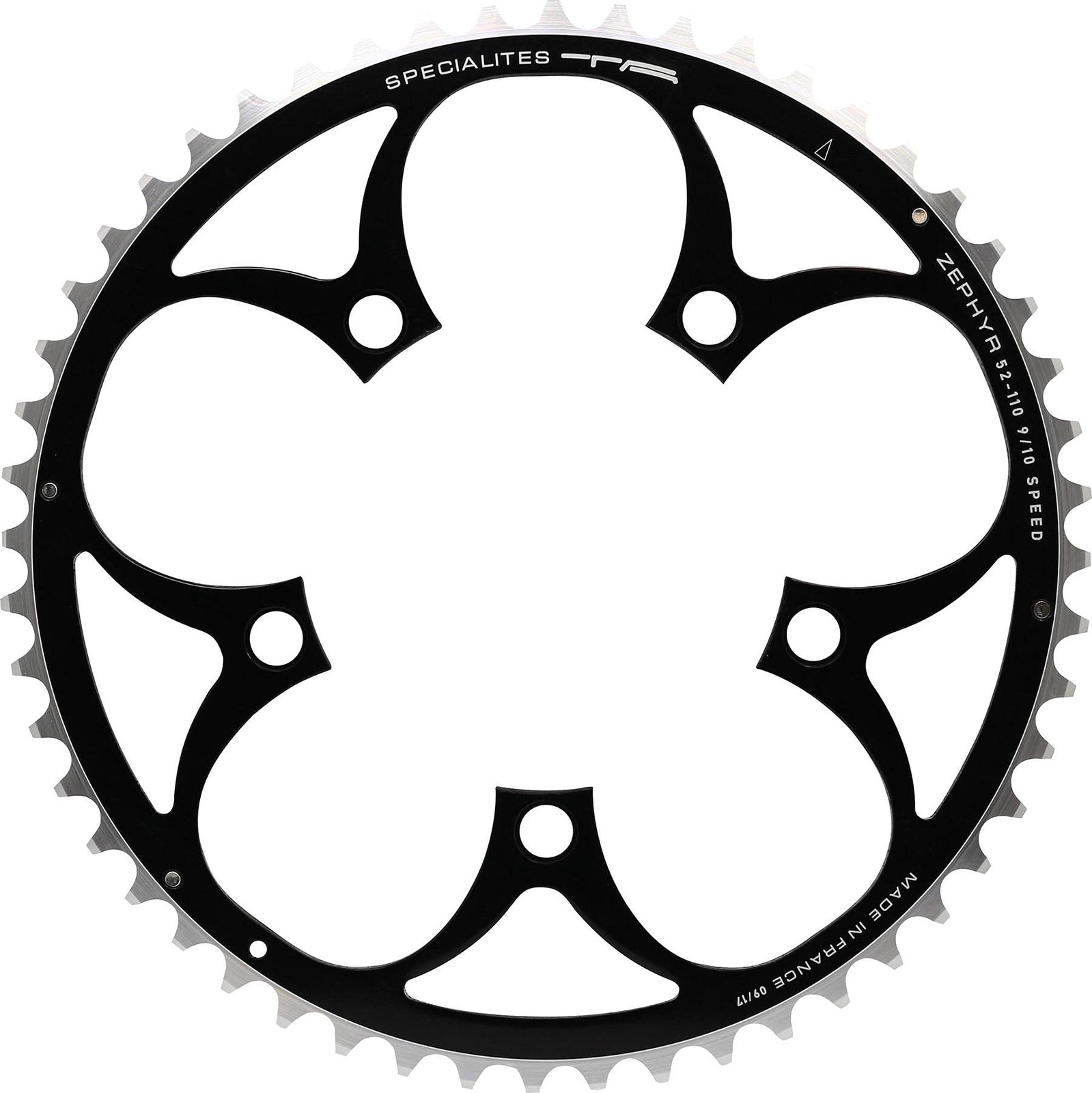 Spécialités TA Zephyr Compact 5-Arm 110pcd 9/10 Speed Chainring Outer 46t Black