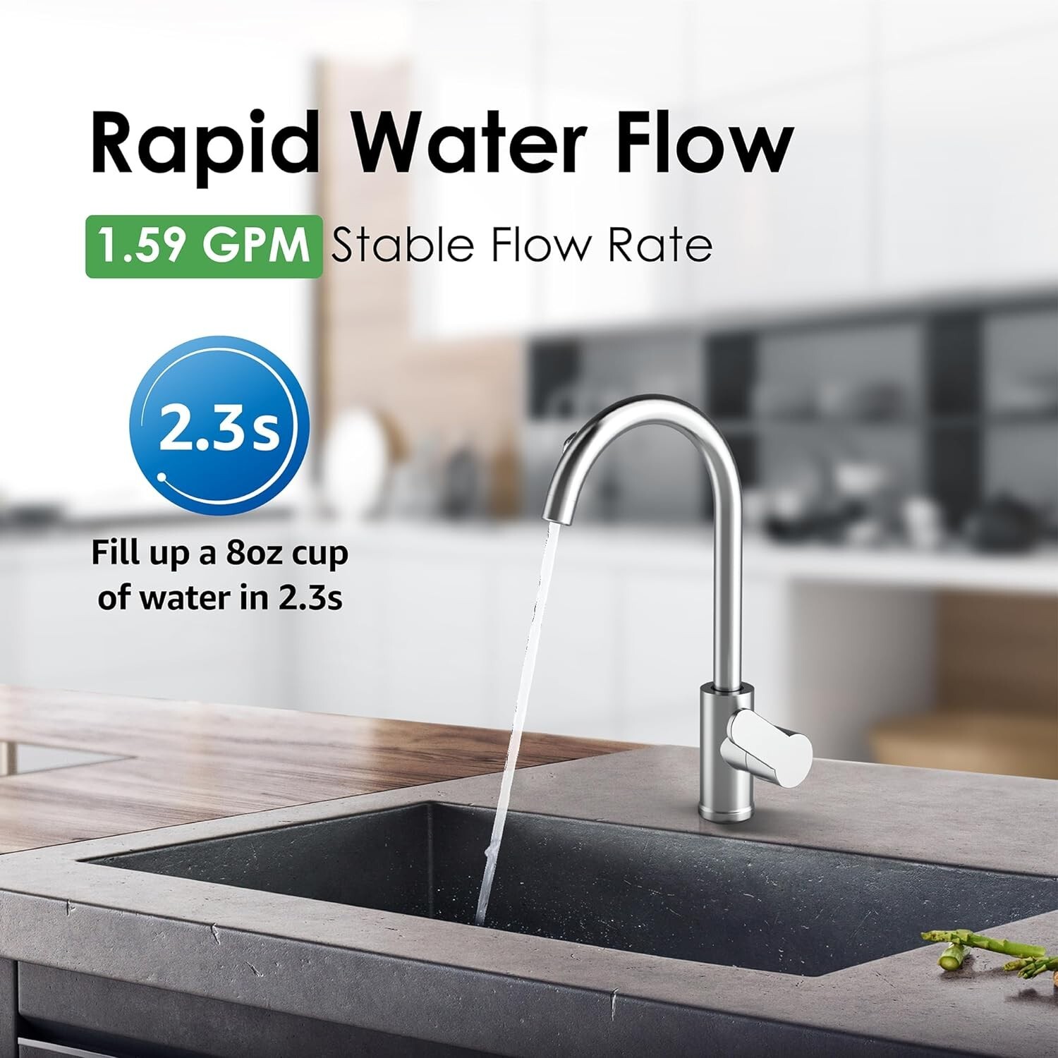 Waterdrop P1 Under Sink PP Water Filter,Replacement for TST-UF Filtration System
