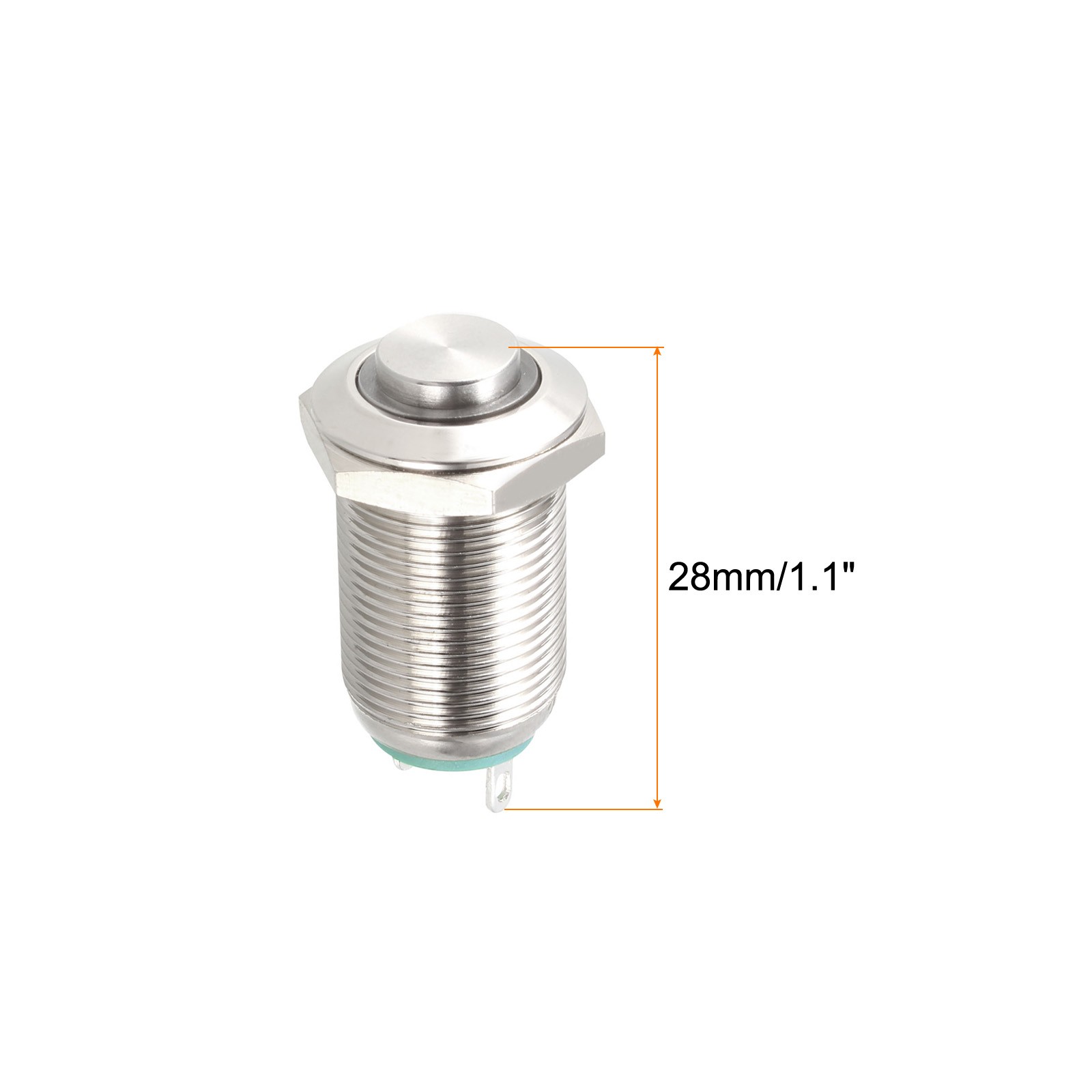 Push Button Switch 1NO Latching High Head Button 12mm / Blue