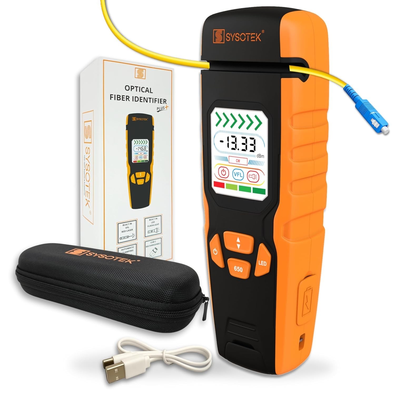 Live Optical Fiber Identifier - Fiber Optic Traffic Detector T70-06