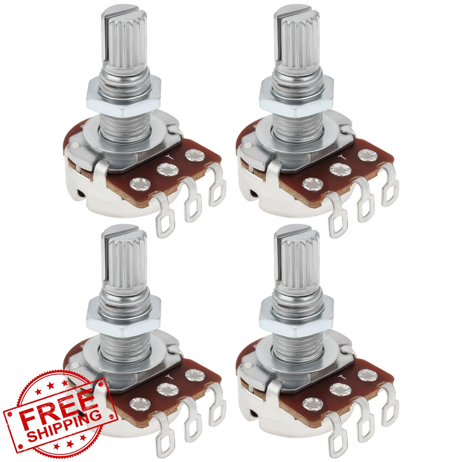 Create idea Guitar Knobs B50K Linear Split Shaft 4 Pcs