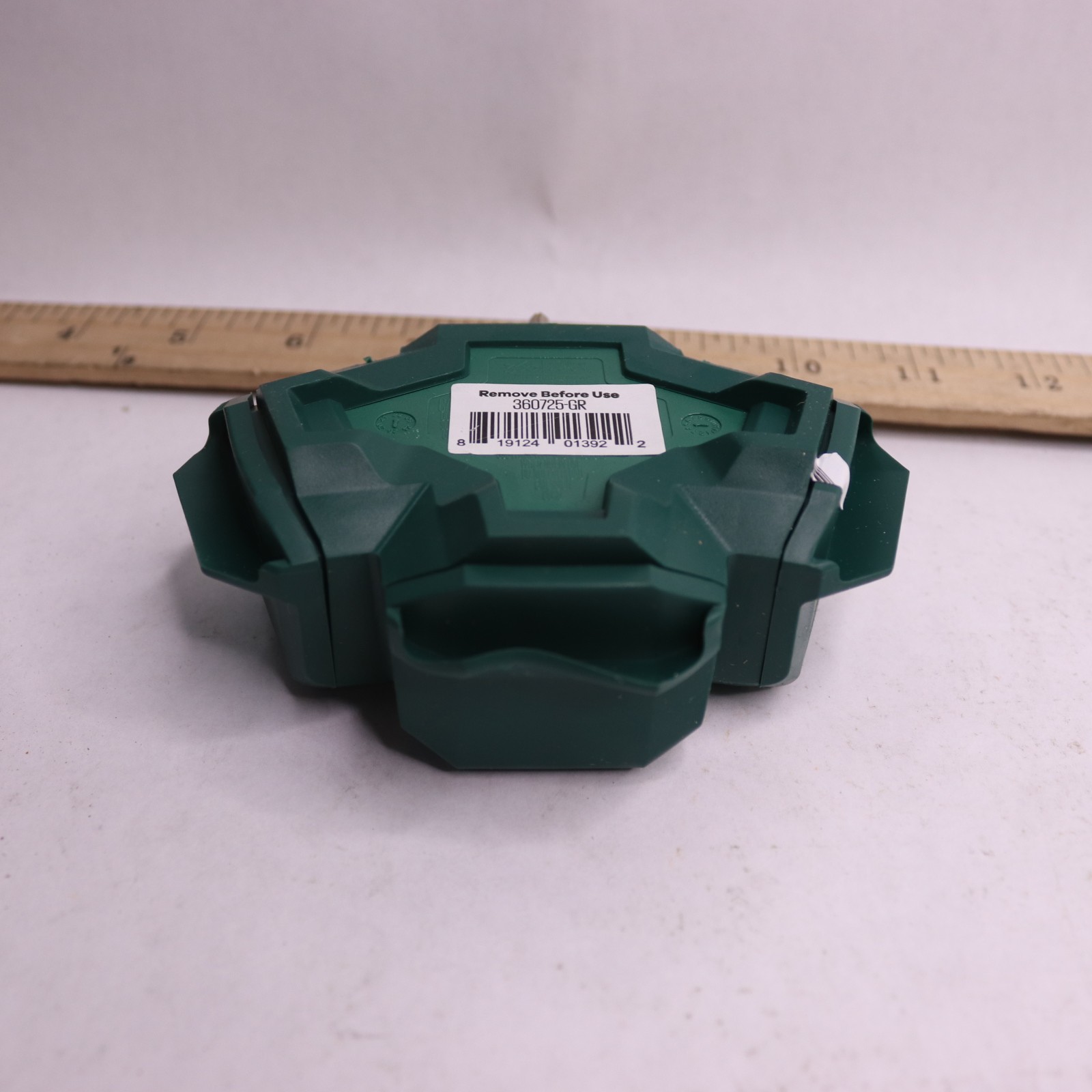 360Â° Electrical 3-Outlet Power Hub Adapter Green 1800W 120V 360725-GR