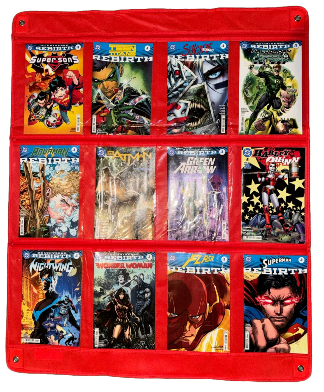 The Comic Blanket -Collectible Comic Book Display Frame Case Rack Holds 12 Books