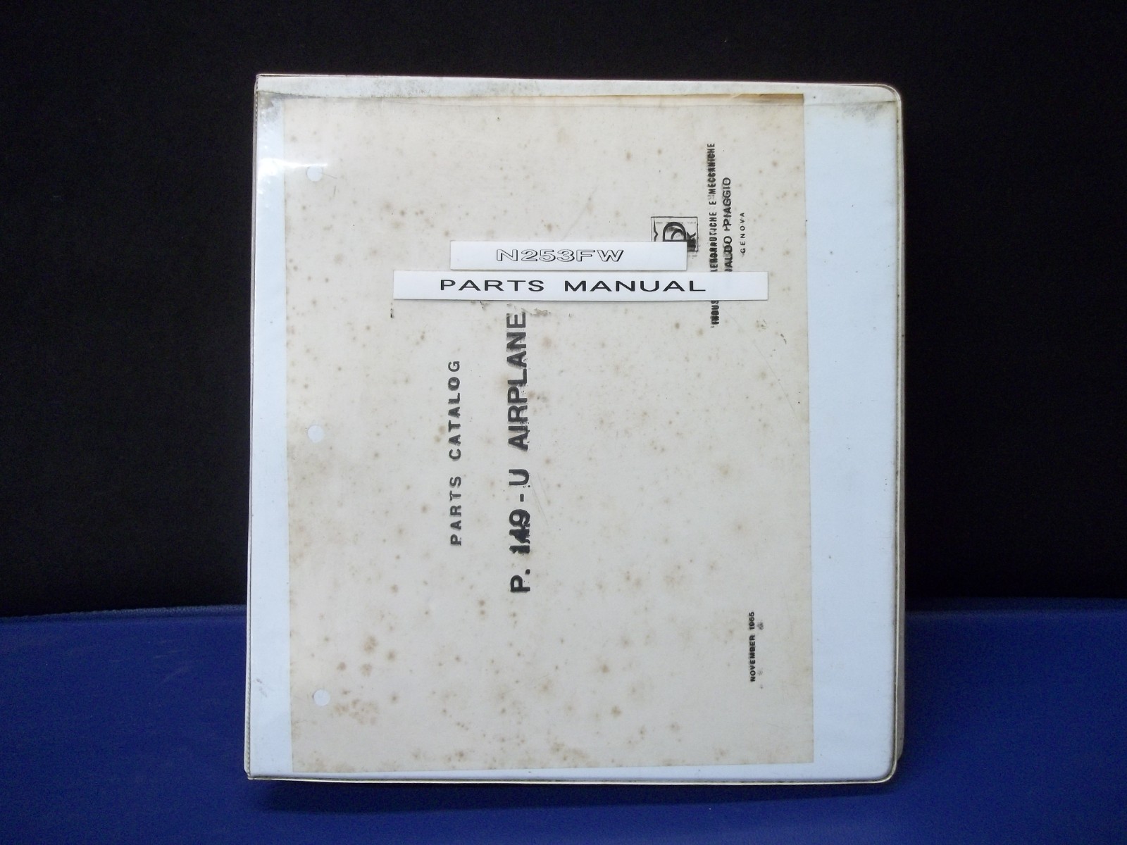 PARTS MANUAL / N253FW / P. 149-U AIRPLANE PARTS CATALOG