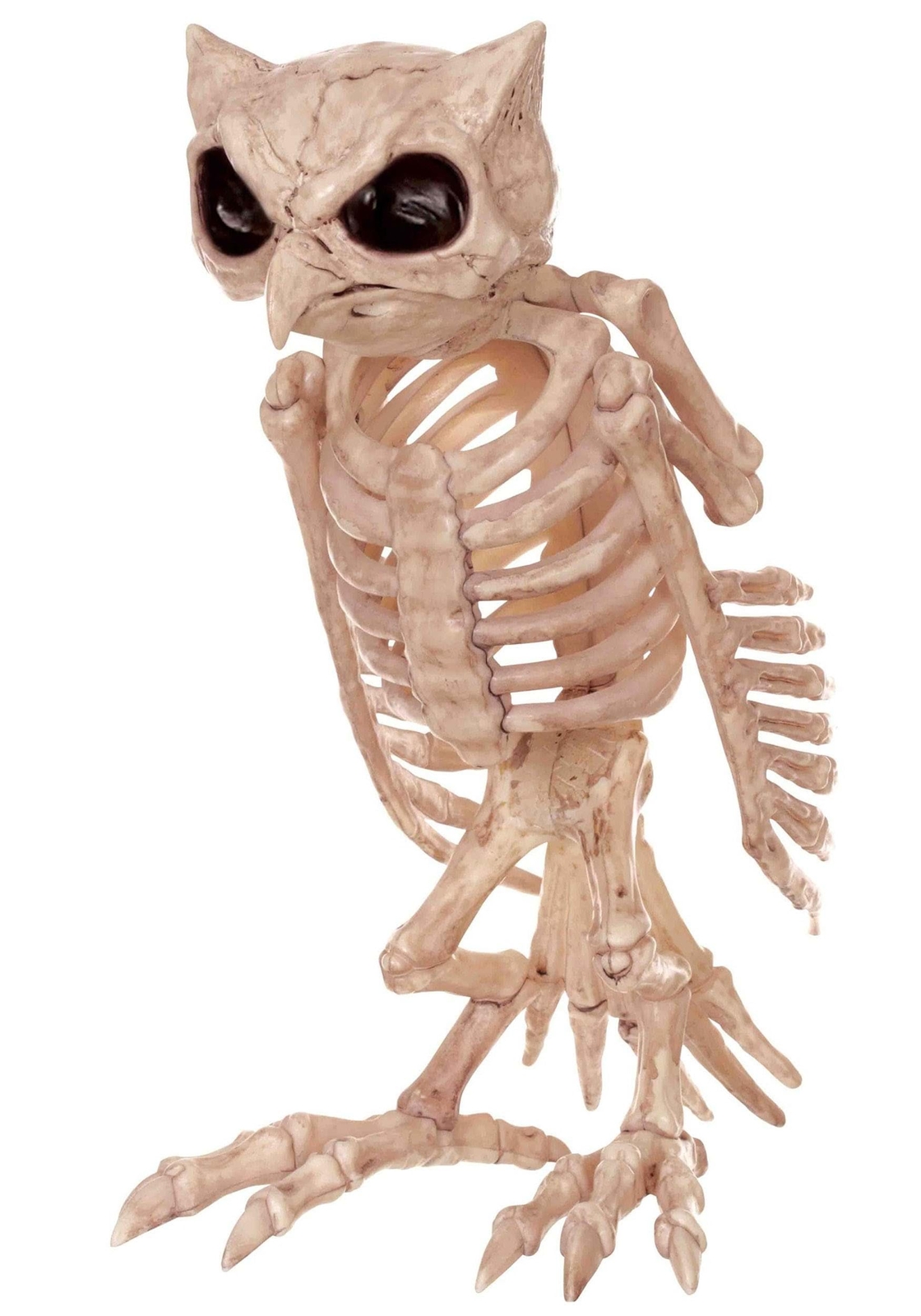 Seasons - Crazy Bonez Skeleton Owl Decoration 13 Inches Tall - Stands on its Own