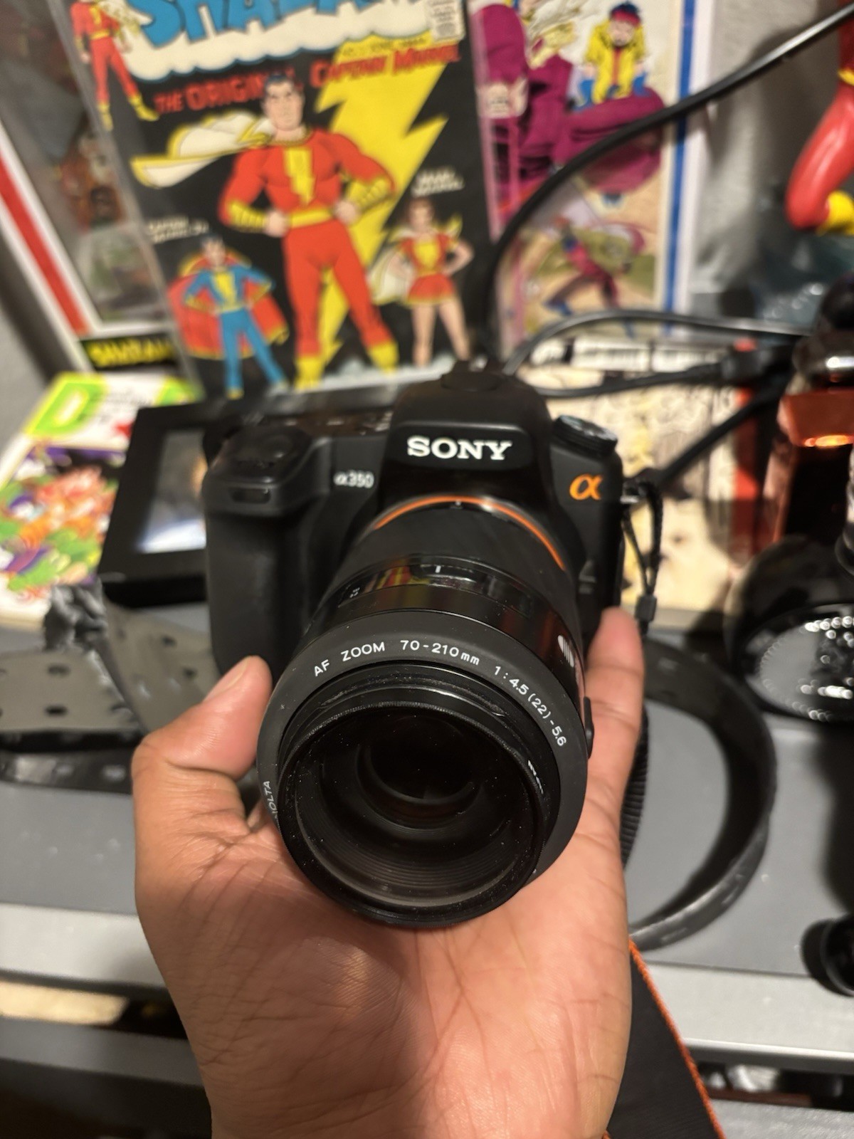 Sony α350 Camera Accessory Bundle with Lenses, Bag, and Accessories
