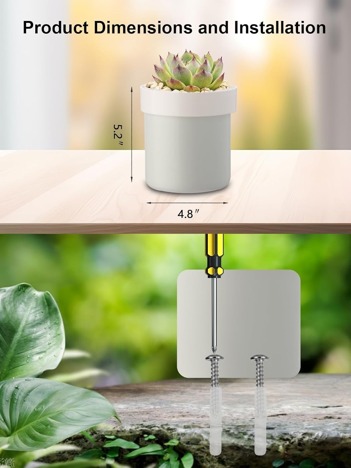 Secret Hidden Safe Flower Pot with Lock & Keys Home Outdoor Security Box