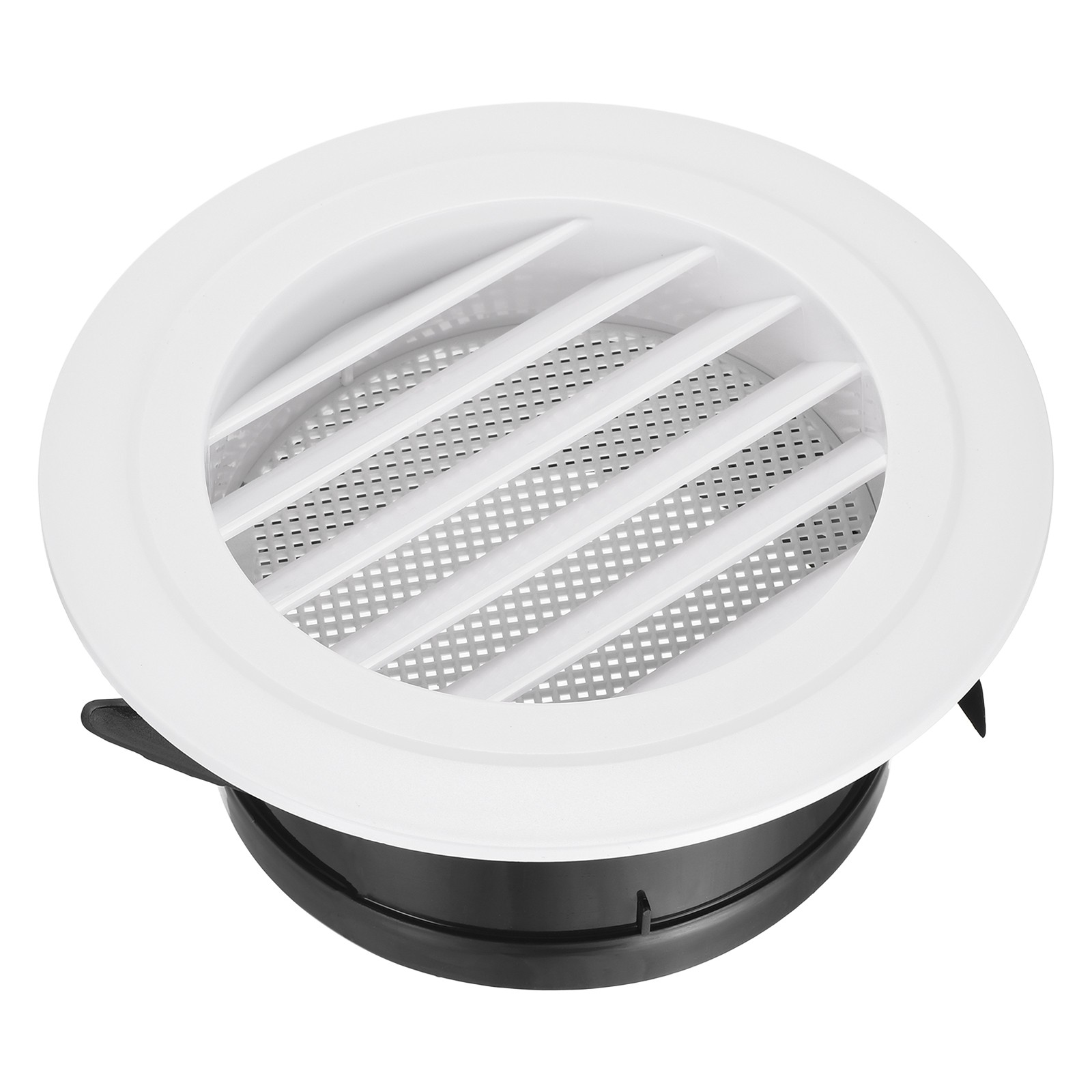 Soffit Vent 5" ABS Louvered Exhaust Vent with Built-in Screen Mesh