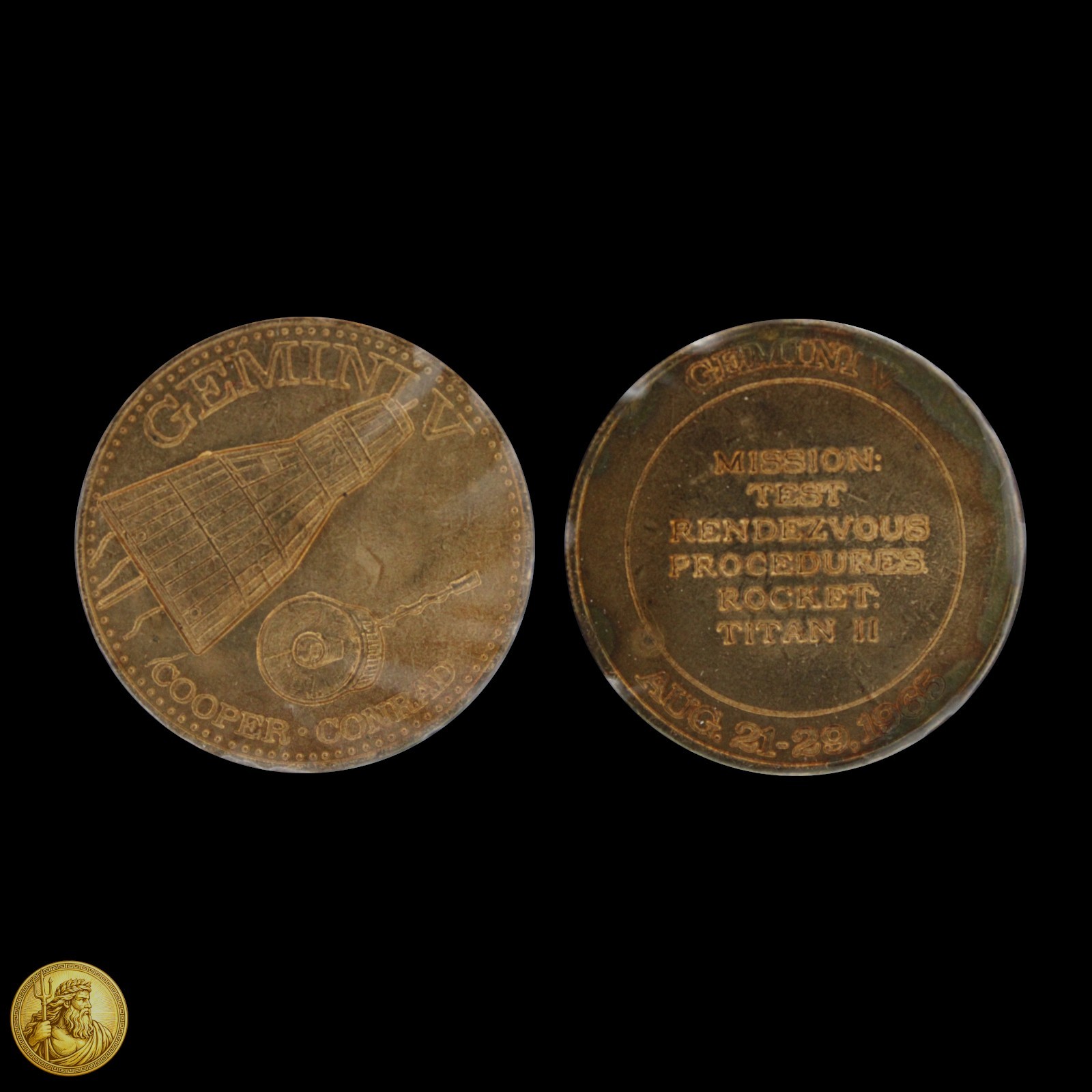 U. S. Commemorative Manned Space Missions Full 22 Bronze Coin Set -E565