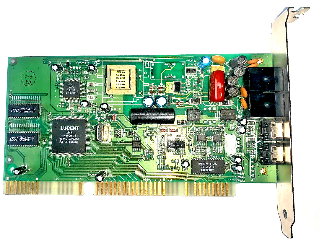 VIC-194V-0 LUCENT CHIP SET ISA 56K MODEM BOARD W/MIC INPUT  ***SHIPS FROM USA***