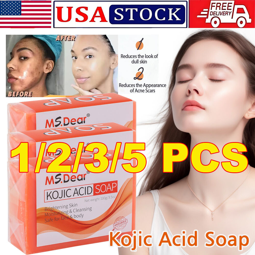 Kojic Acid Soap Dark Spot Remover Skin Lightening Face Whitening Body Bleaching
