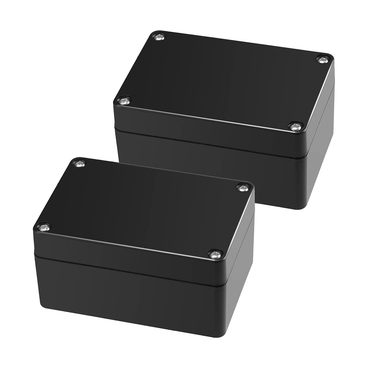 Project Box 2 Pack Waterproof ABS Junction Box Enclosure IP65 Black