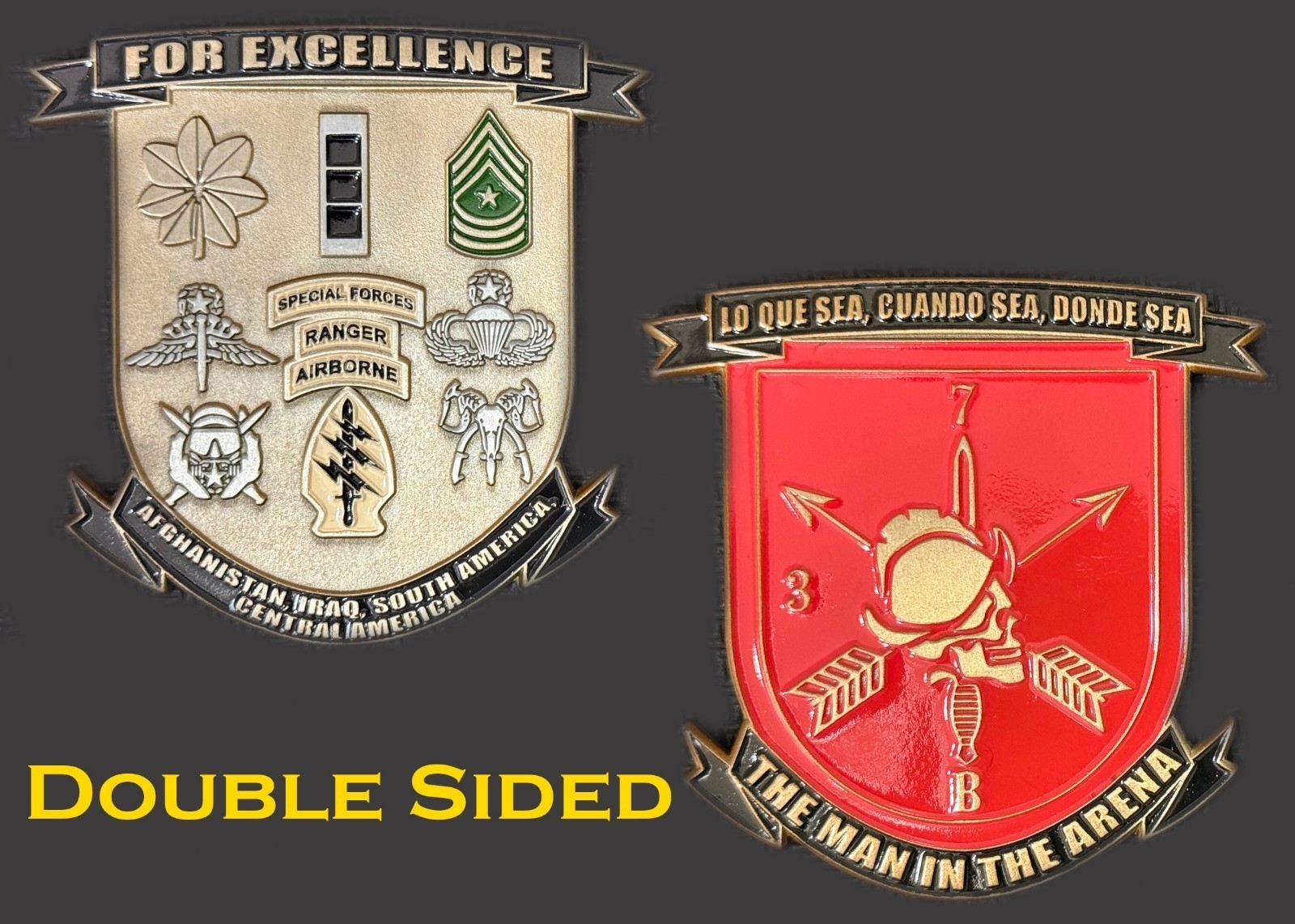 Special Forces Ranger Airborne Excellence Challenge Coin 4#J
