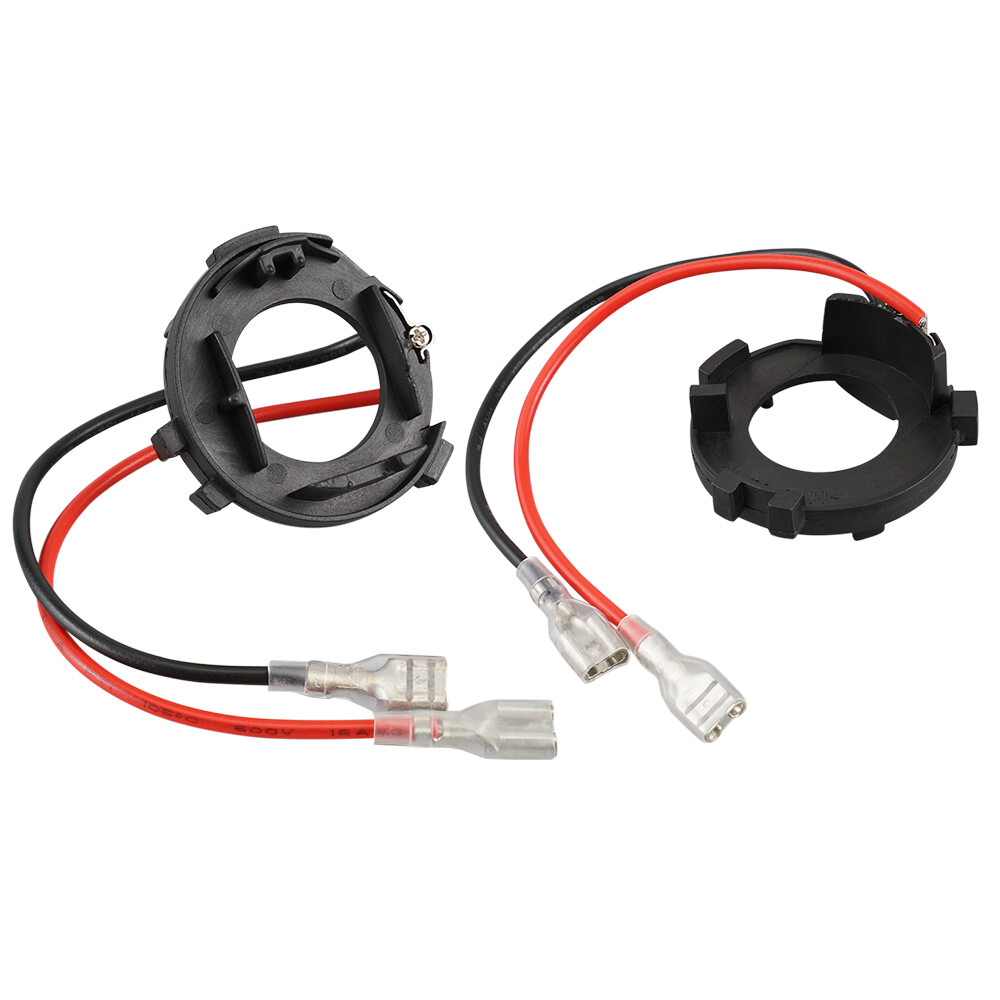 2x H7 LED Headlight Bulb Adapter Retainer Holder For VW For Passat B7 11-15 EOS