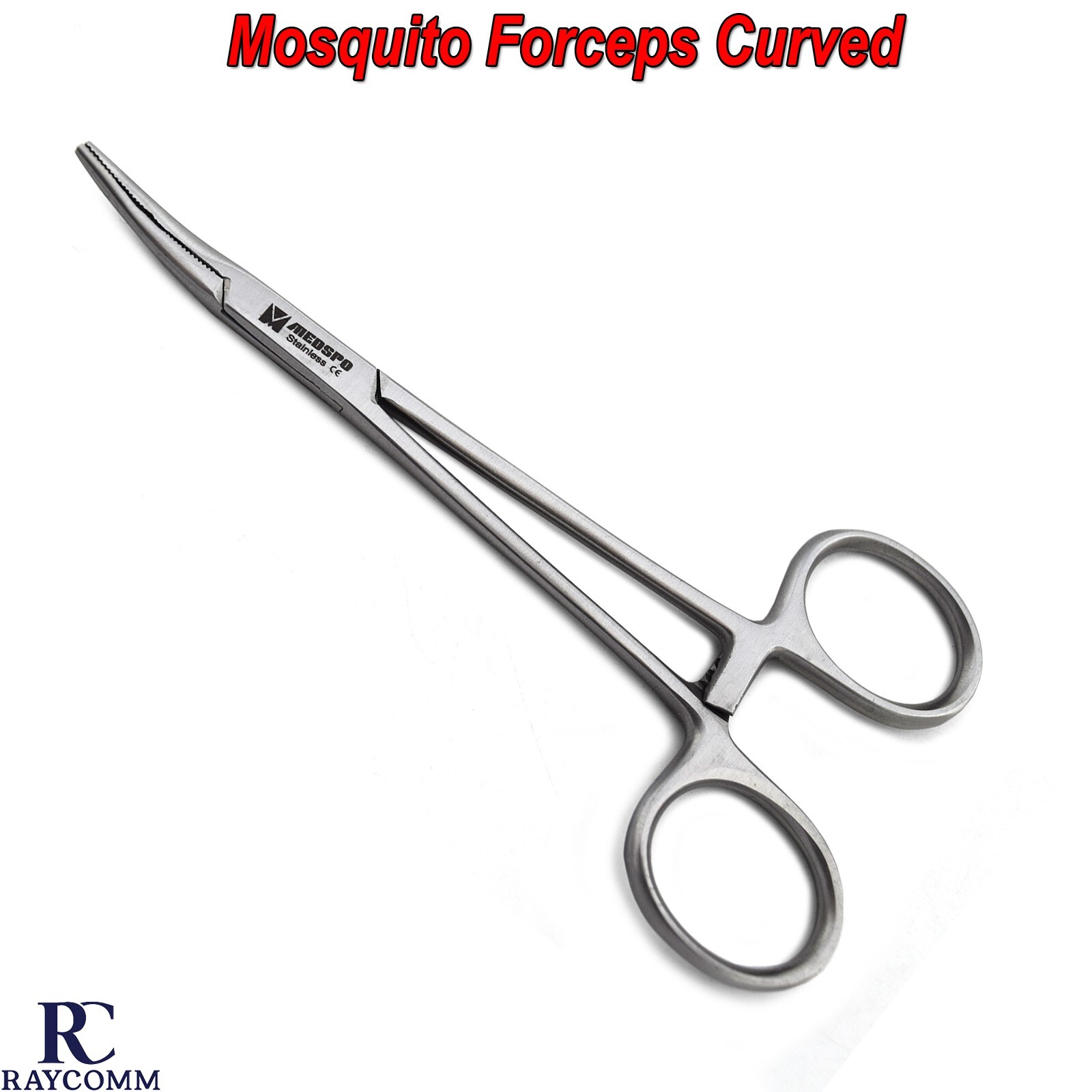 Medical Mosquito Forceps Curved Surgical Hemostatic Locking Pliers CE