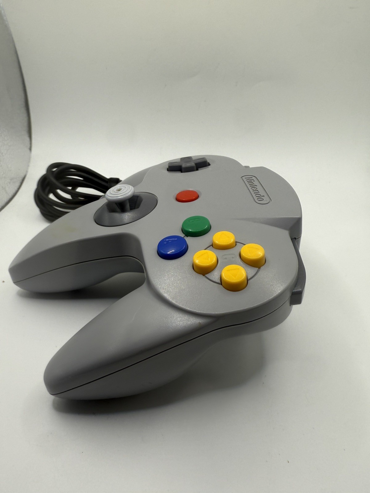 Nintendo 64 N64 Gray Console Bundle with Two Controller & Cords Authentic Tested