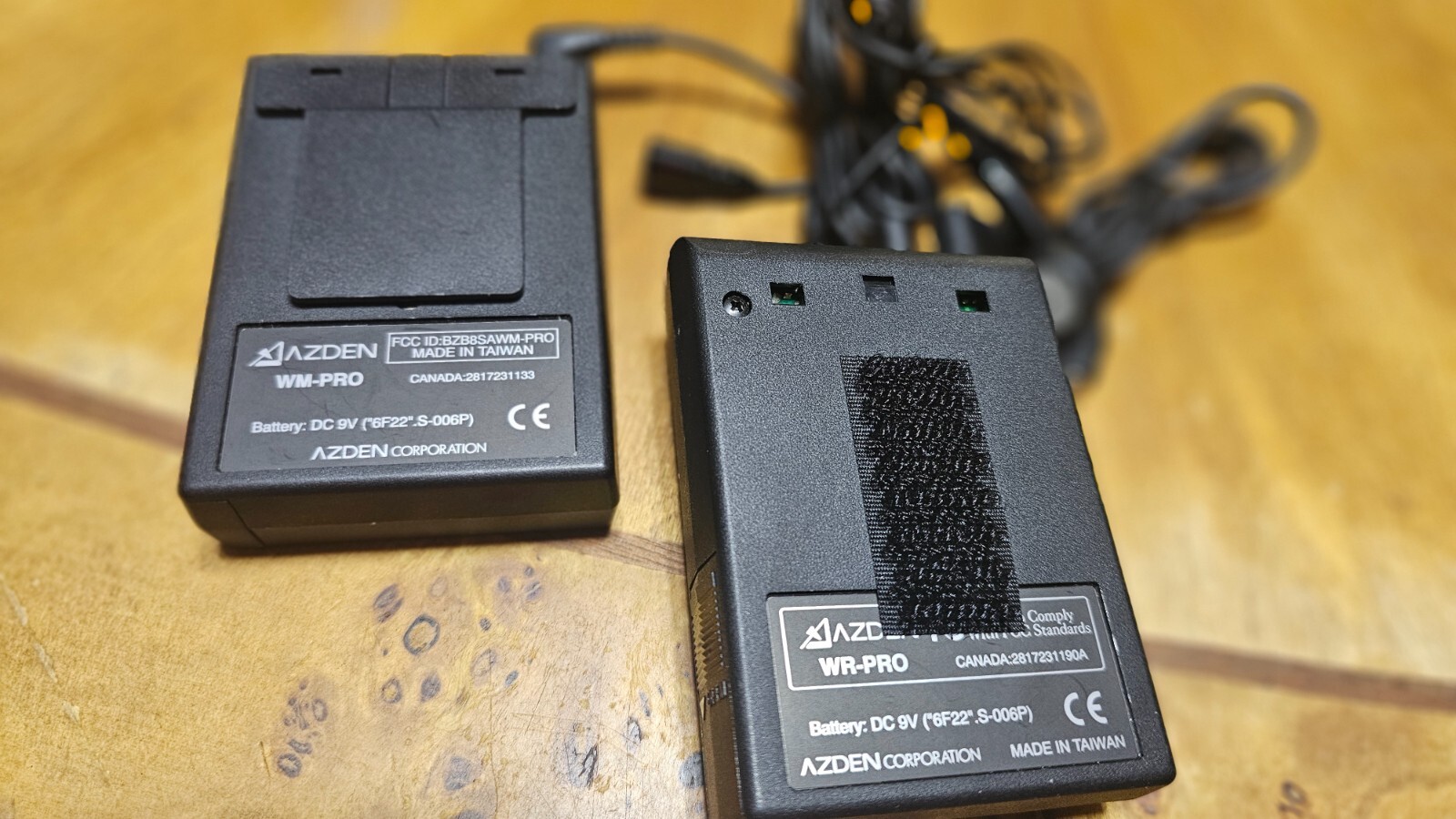 AZDEN WM & WR PRO WIRELESS MIC & RECCEIVER- WORKS GREAT VERY NICE