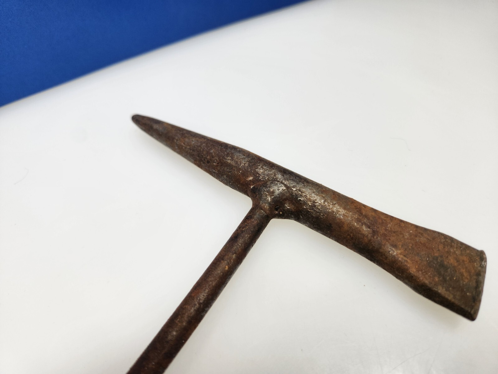 Vintage Metal Chipping Slag Flat 10" Hammer Chisel with Coil Spring Handle