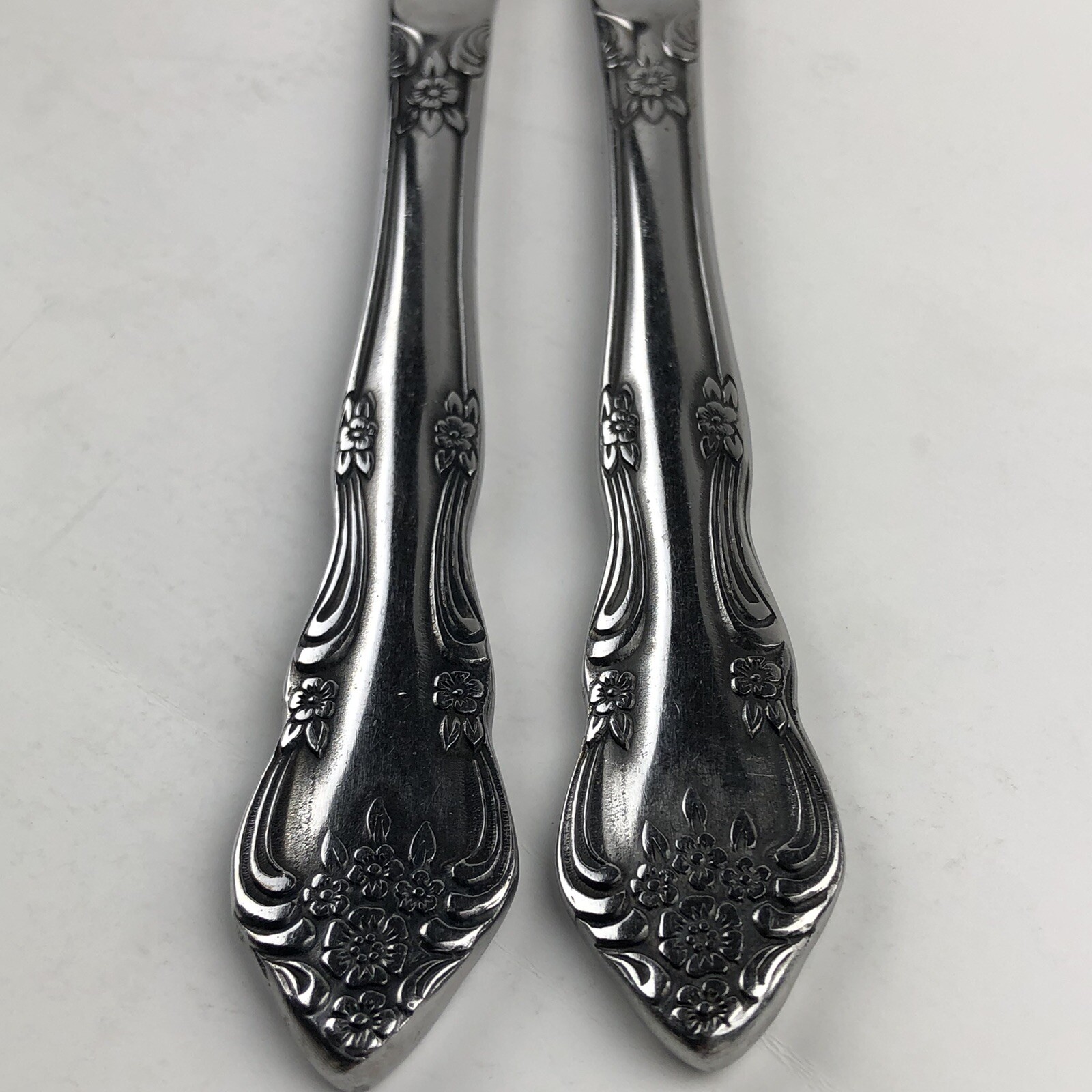 2 Stanley Roberts DREAM ROSE Modern Solid Knife Butter Dinner Korea
