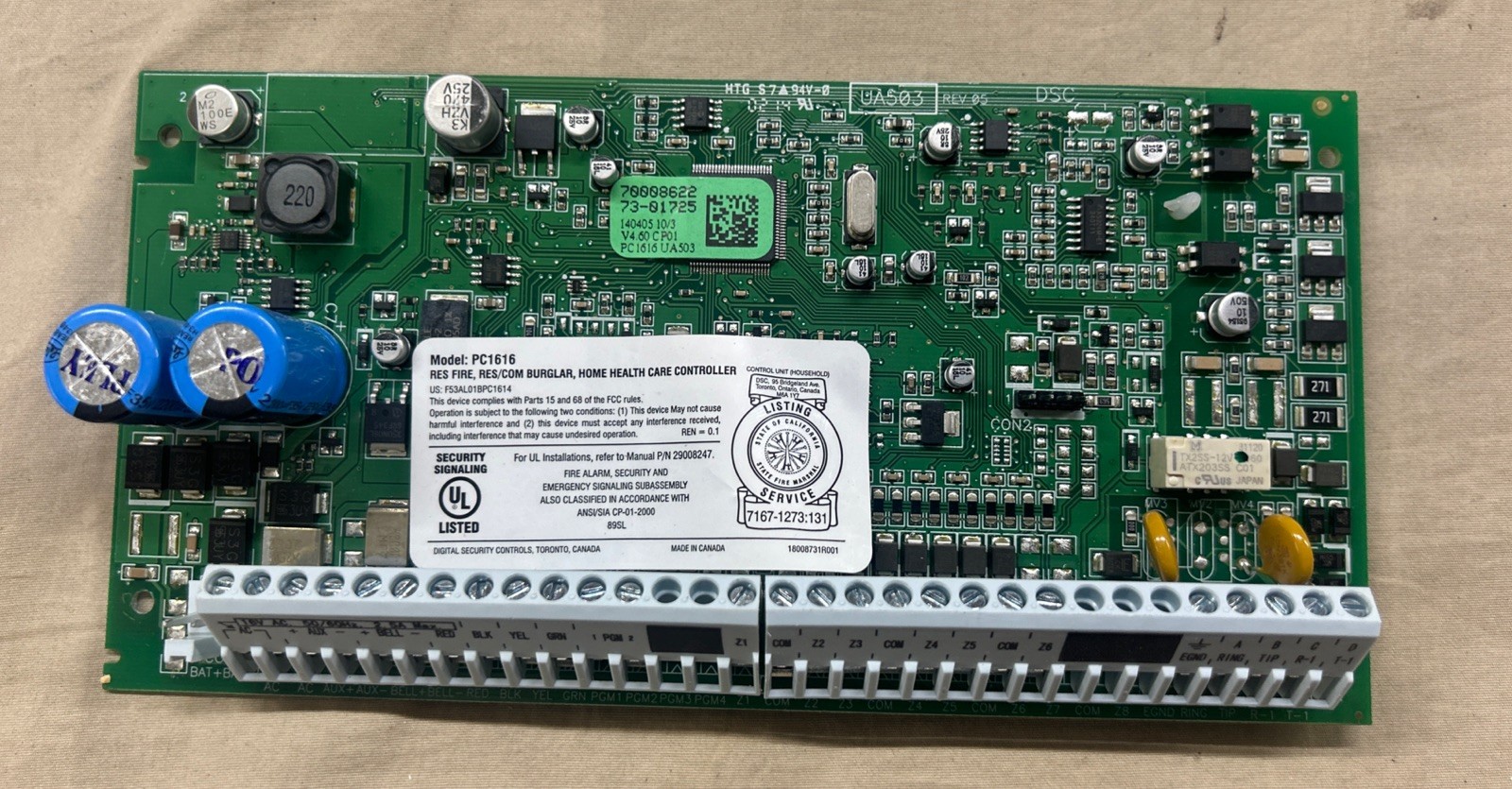 DSC PC1616 V4.60 CP01 Alarm Control Panel (Tested)