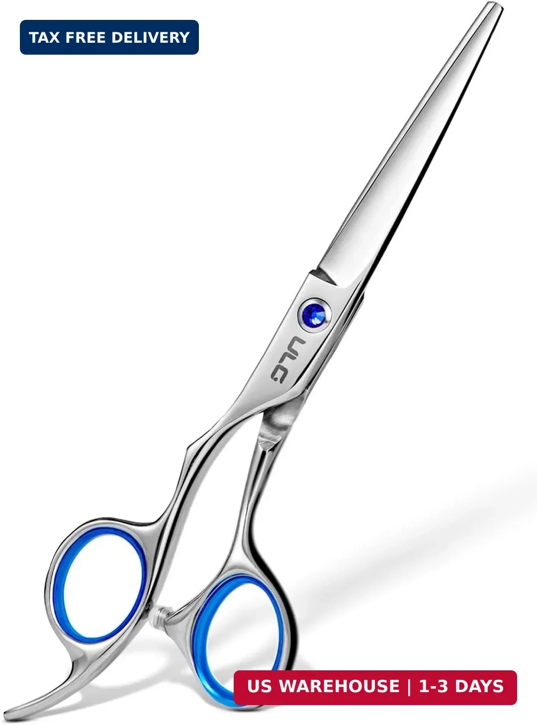 Hair Cutting Scissors, ULG Professional Hair Scissors 6.5" Left-Handed Razor Edg