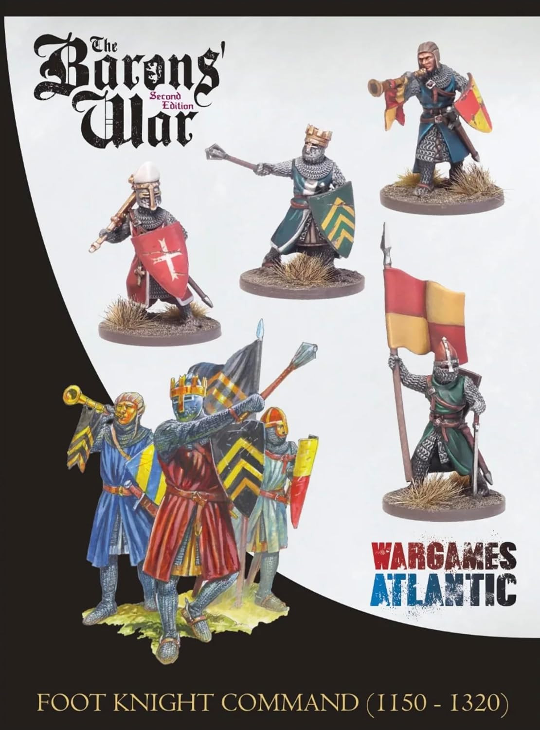 Wargames Atlantic - The Barons' War Foot Knight Command (1150-1320)