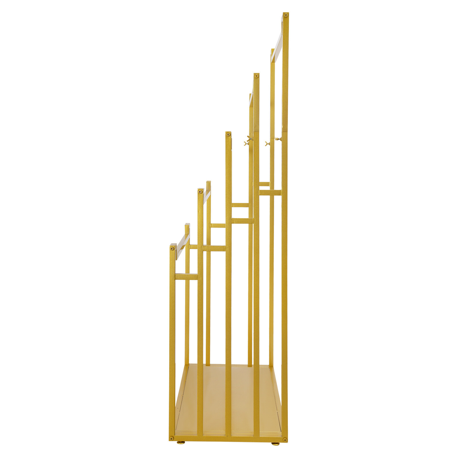 Freestanding Scarf Display Stand, 5-tier Metal Scarf Holder Organizer Indoor