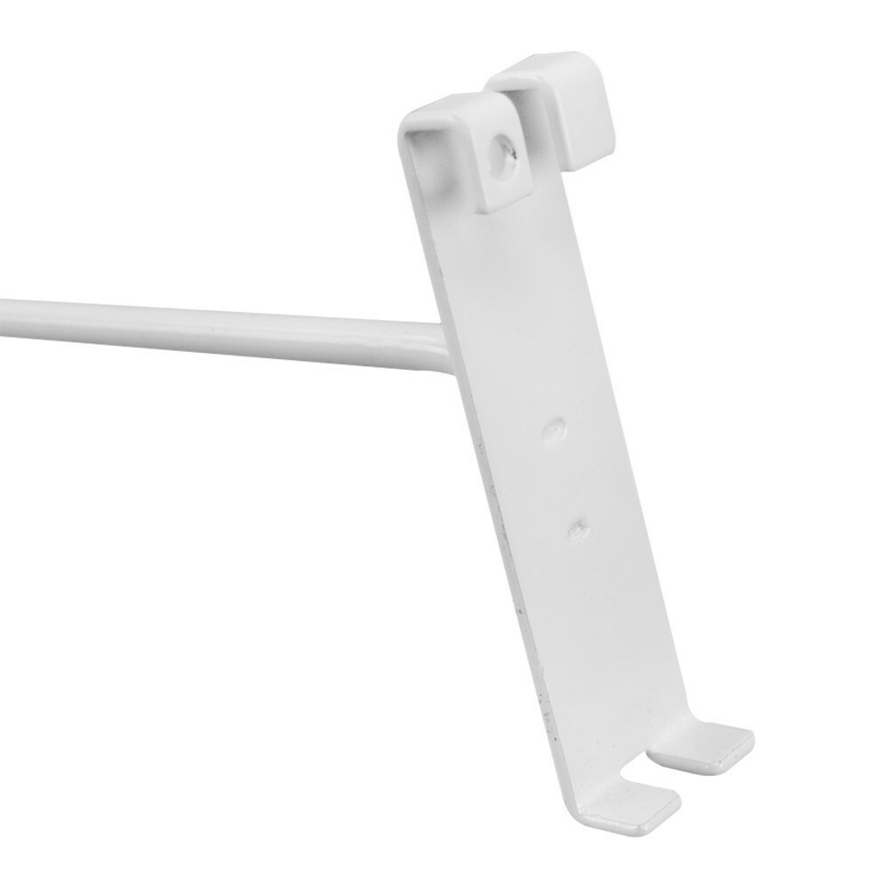 Wire Metal Hanger Retail Long Gridwall Hooks Grid Panel Display 20 PC White 4"