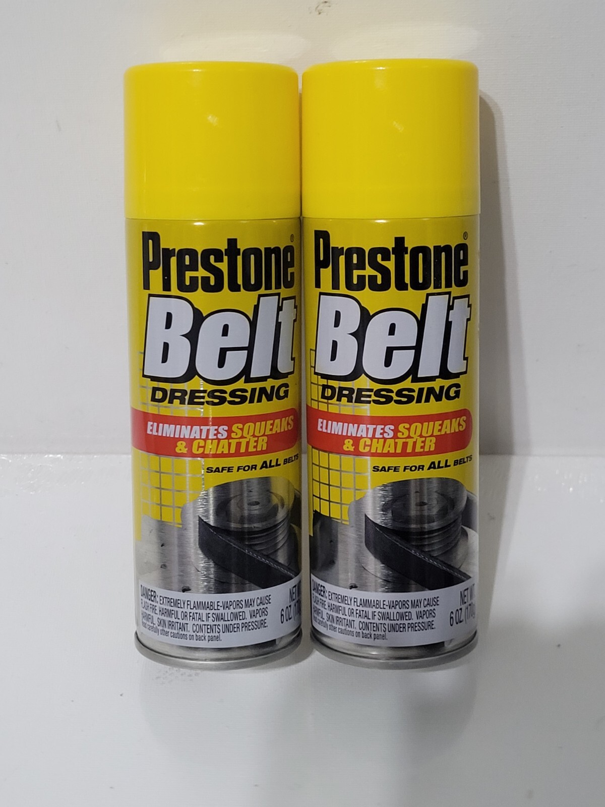 2x Prestone Belt Dressing Eliminates Squeaks & Chatter Safe For All Belts .