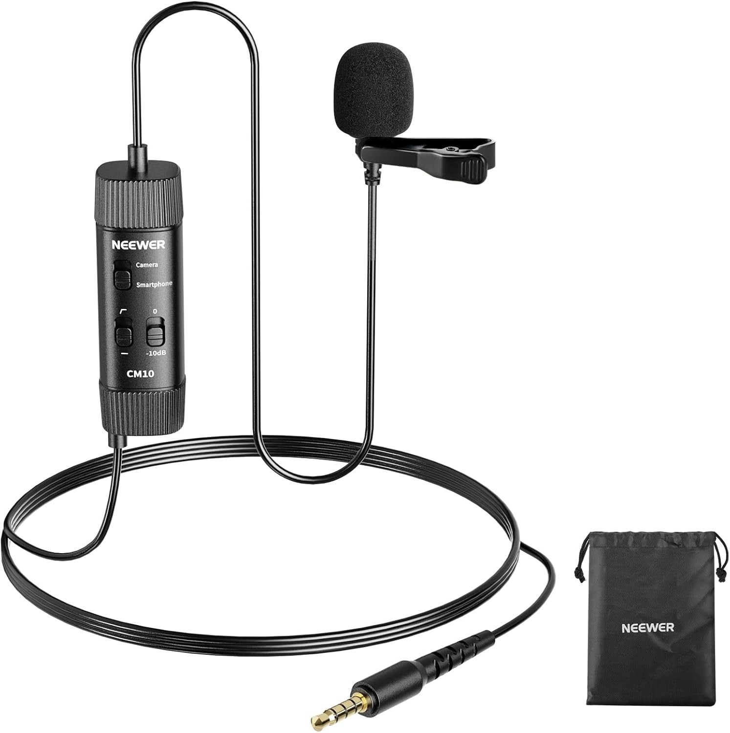 NEEWER CM10 TRRS Lavalier Microphone for Camera/Smartphone Mic FAST SHIP!