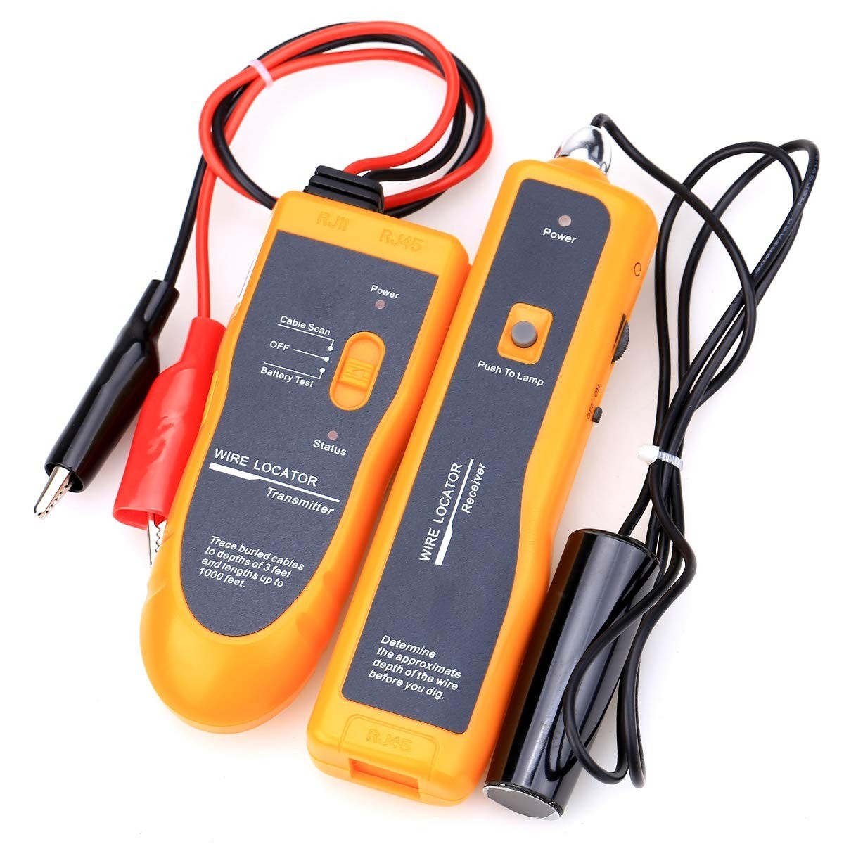 Efficient Electrical Wire Locator for Hidden Receptacles & Depth Measurement