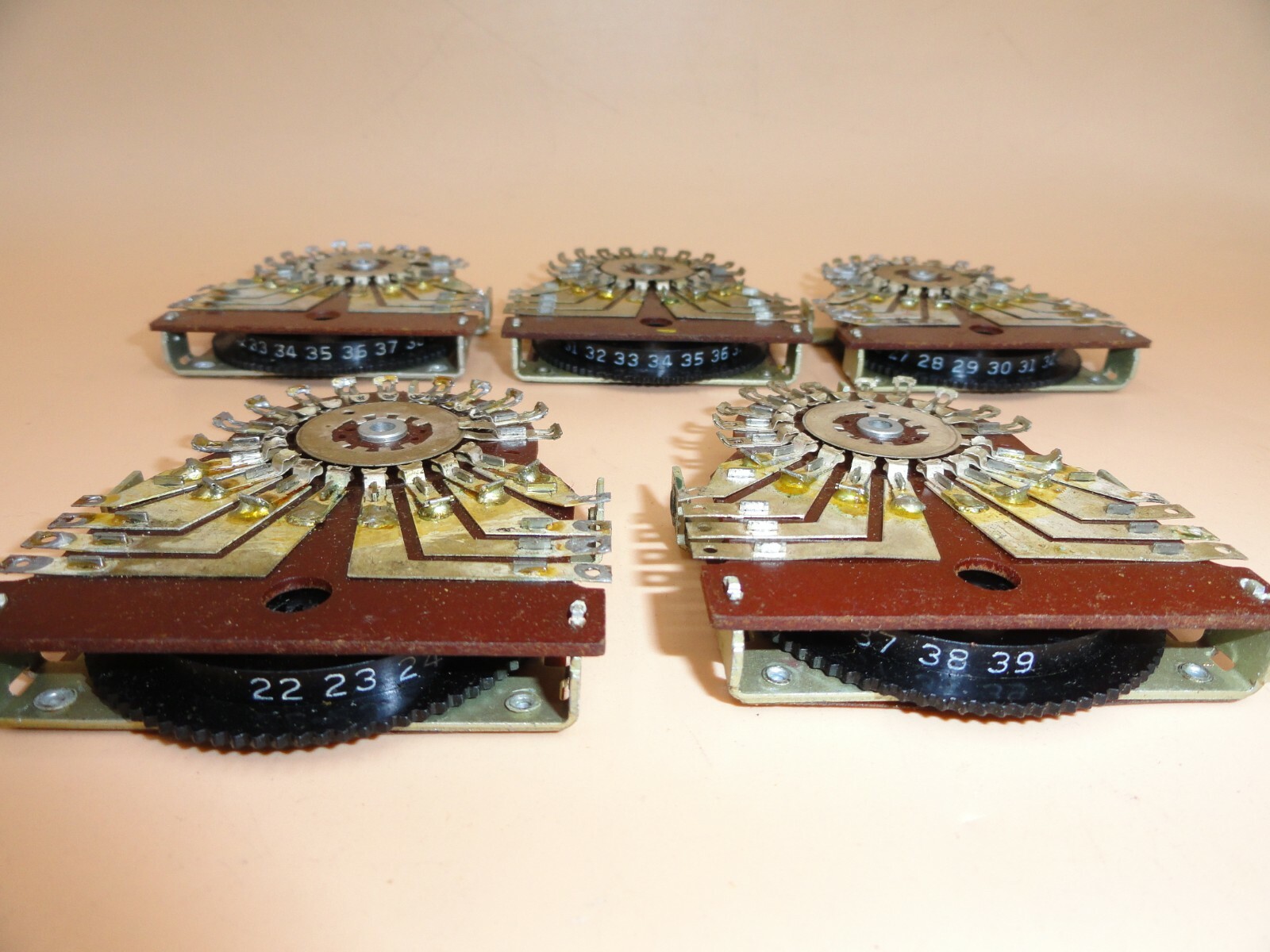 ROTARY SELECTOR SWITCH 18 POSITION NOS (LOT OF 5)