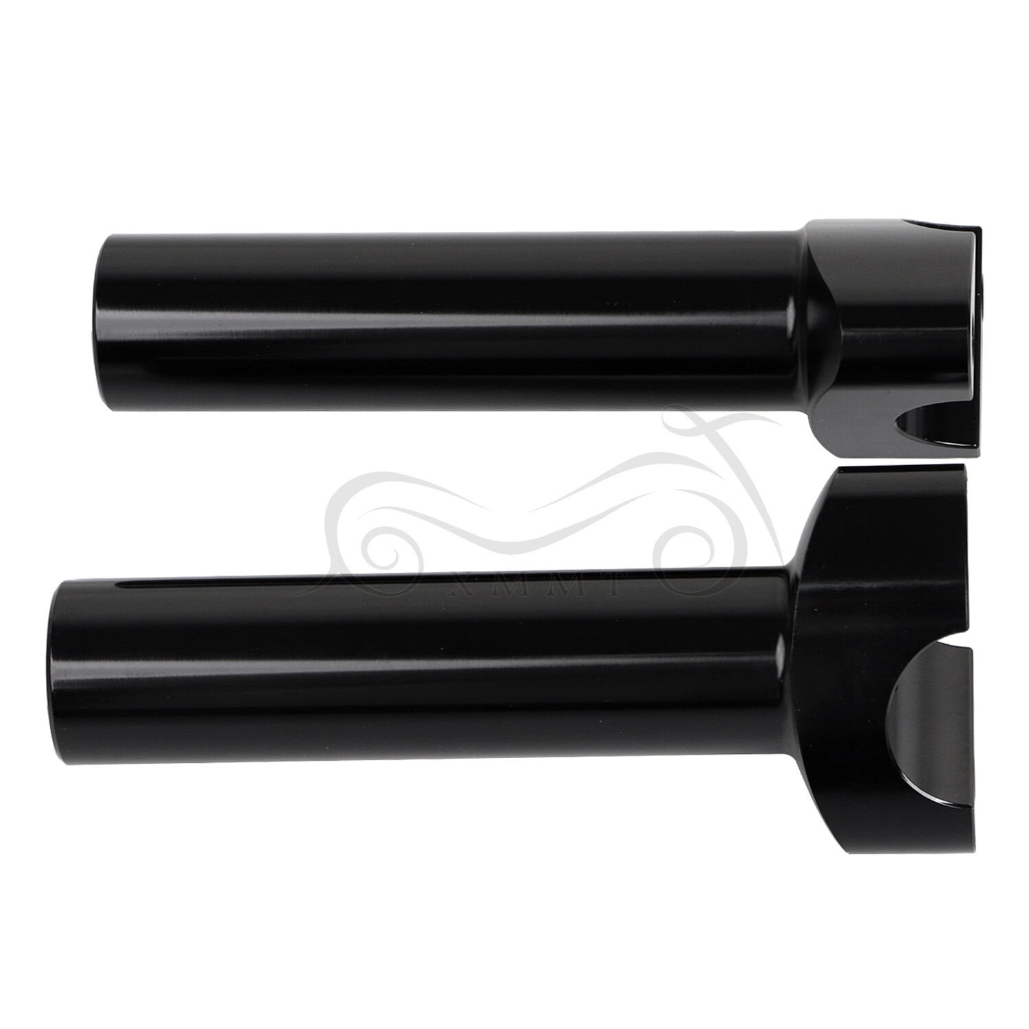Black 5.5" Handlebar Risers Bottom For Harley 1" Bar Dyna Softail Sportster FXS