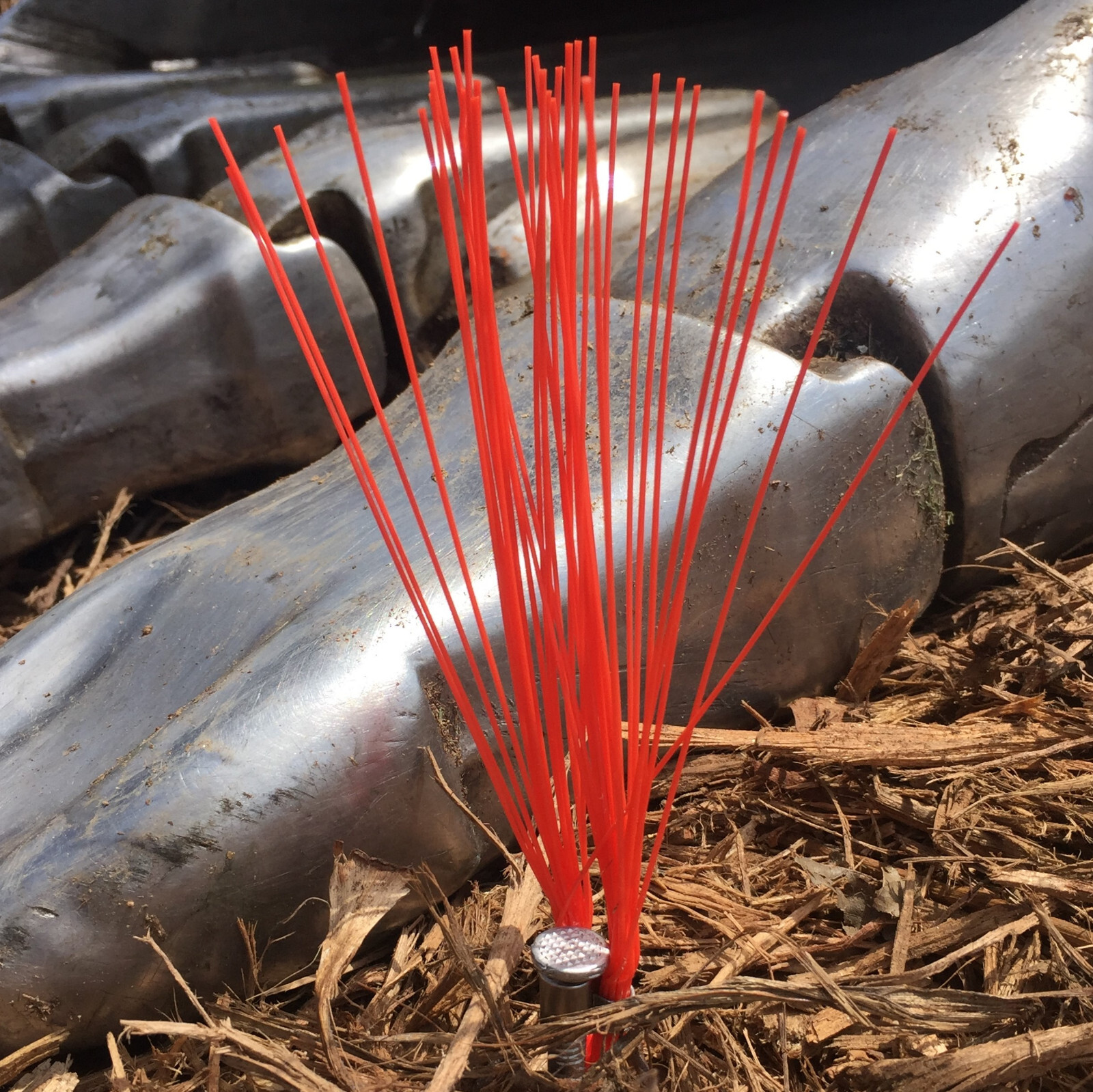 Stake Chaser Red 6 Inch Marking Flags for Survey, Landscaping, Trails 1000-Count