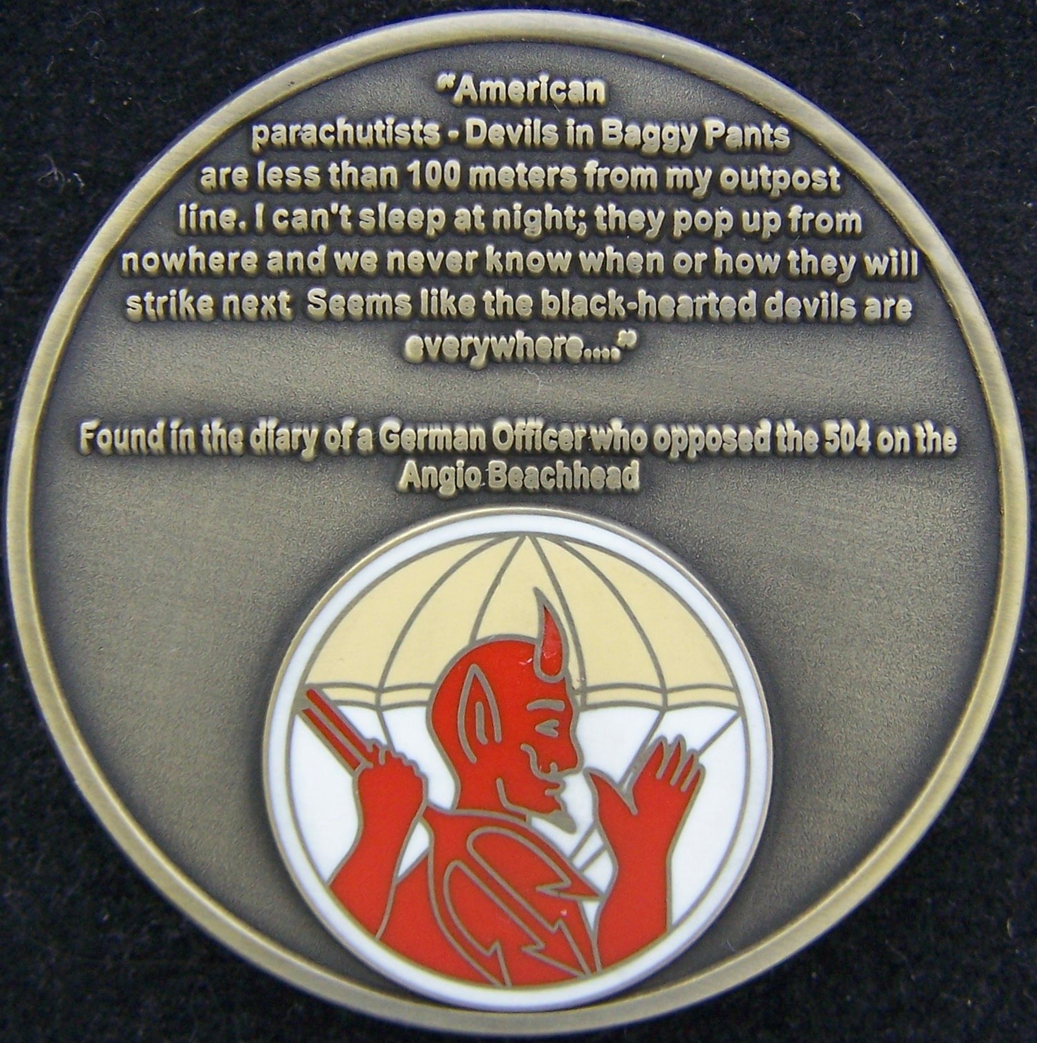 504th Parachute Infantry Regiment Challenge Coin