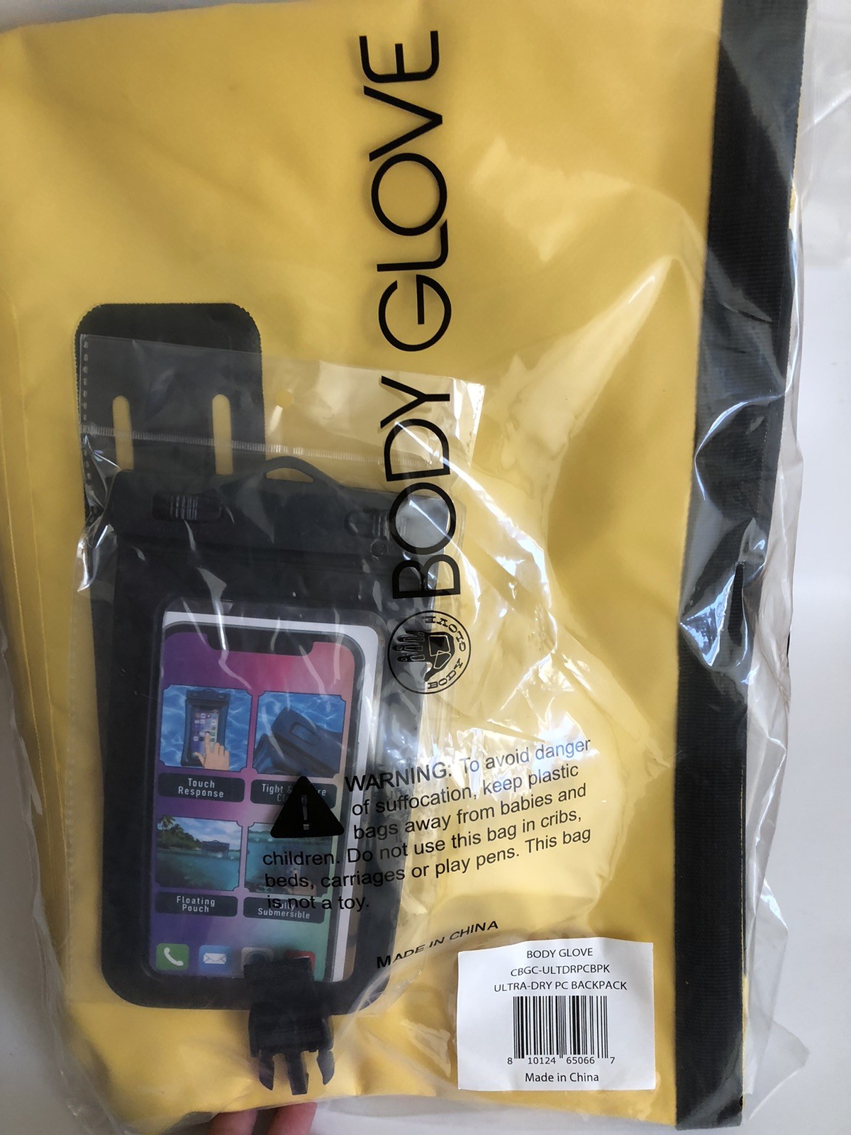 Body Glove Waterproof Backpack and Phone case. Brand New in Package